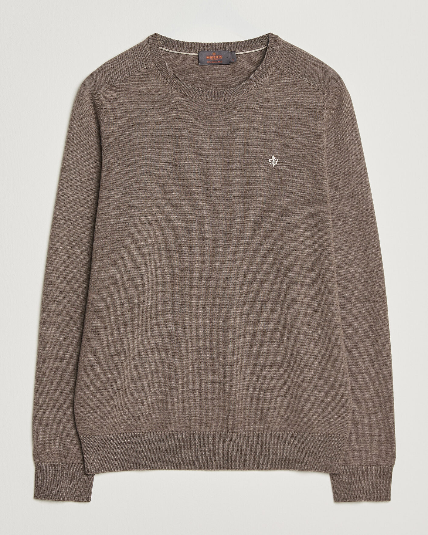 Herre | Gensere | Morris | Merino O-Neck Brown