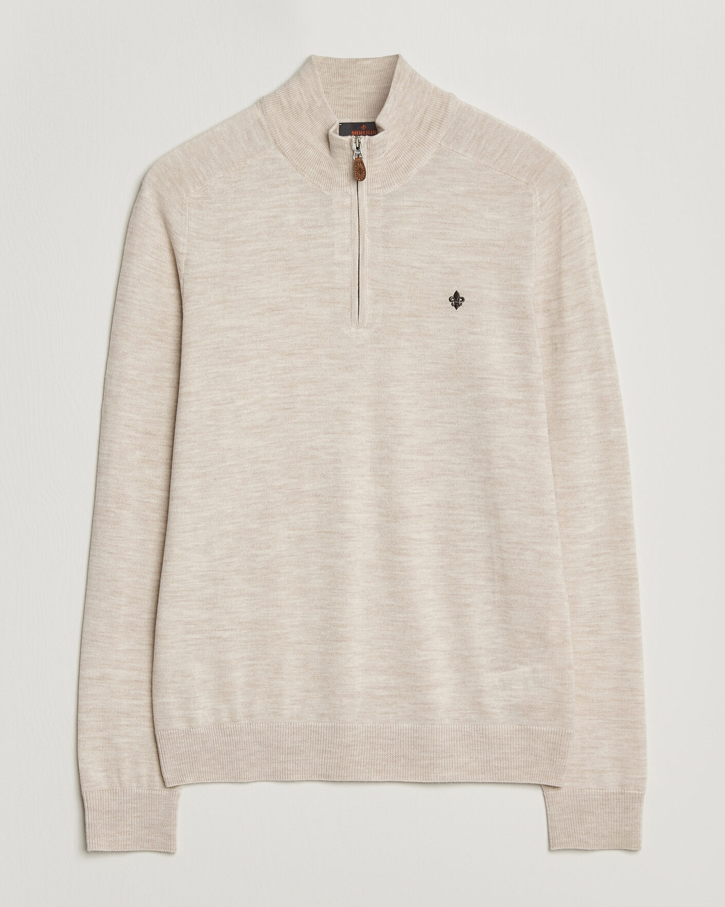 Herre | Gensere | Morris | John Merino Half Zip Off White