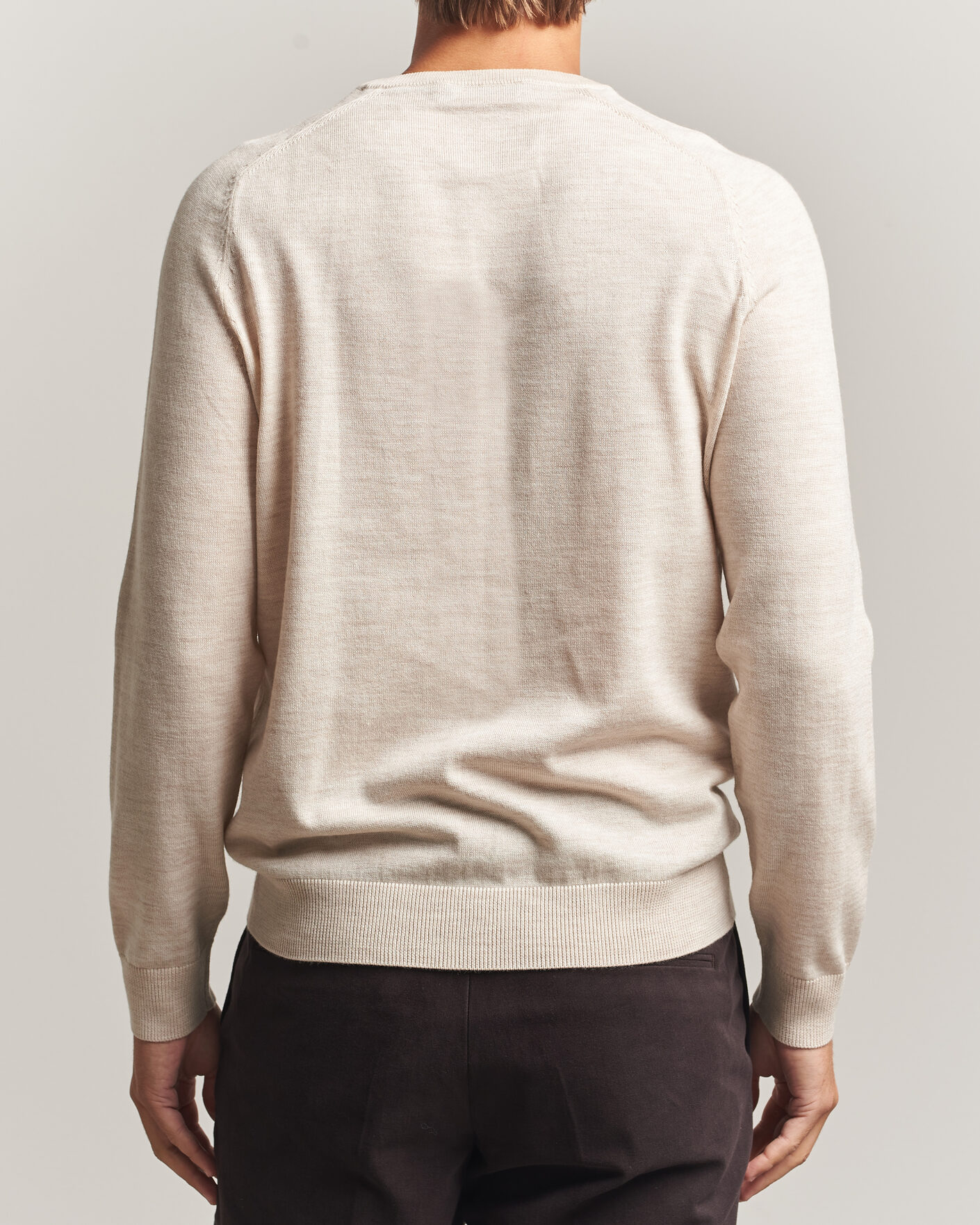 Herre | Gensere | Morris | Merino O-Neck Off White