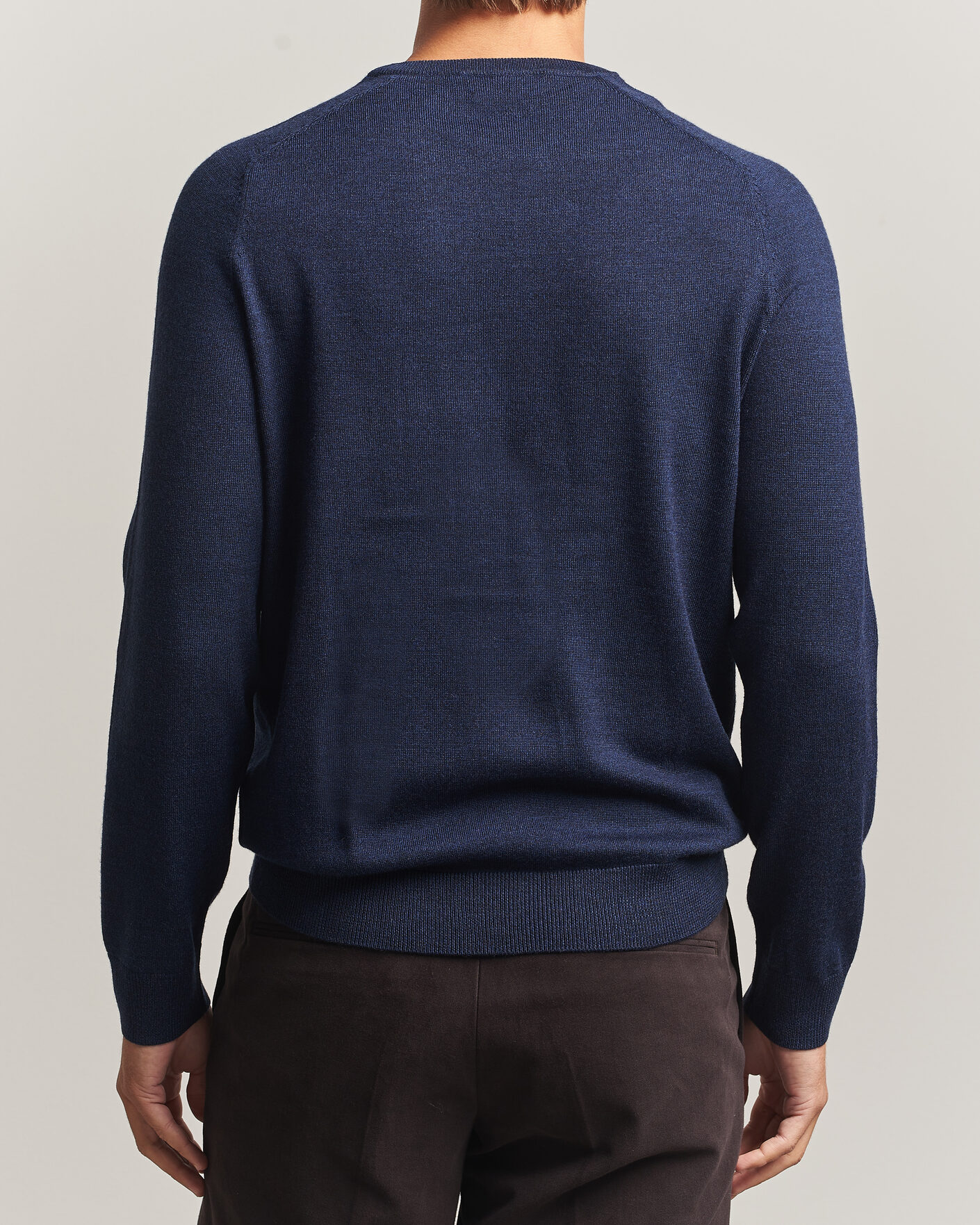 Herre | Gensere | Morris | Merino O-Neck Navy