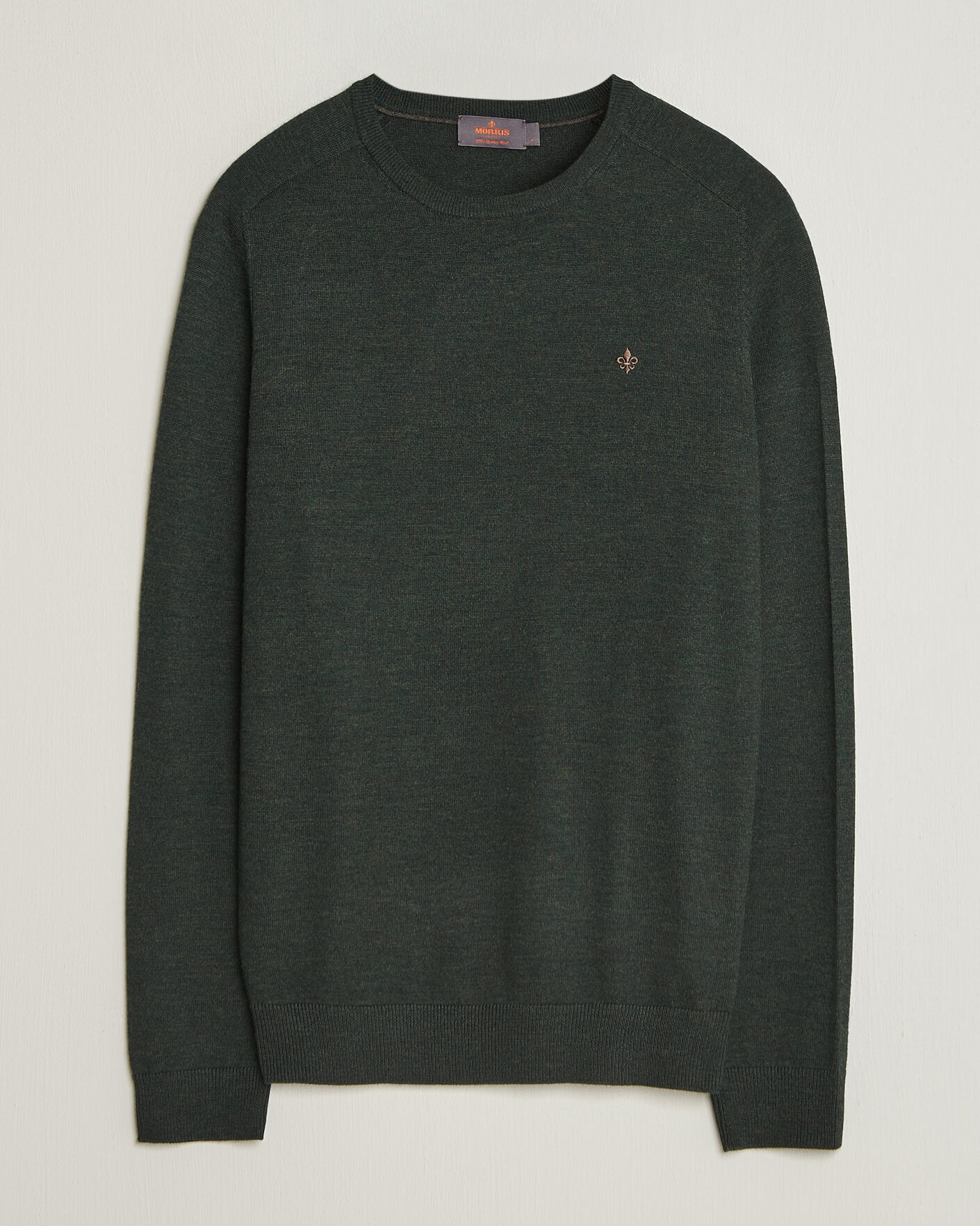 Herre | Gensere | Morris | Merino O-Neck Olive