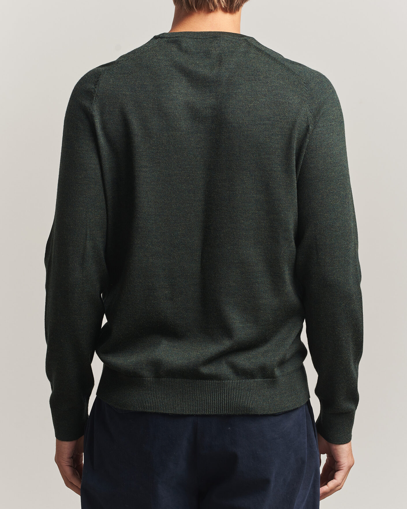 Herre | Gensere | Morris | Merino O-Neck Olive
