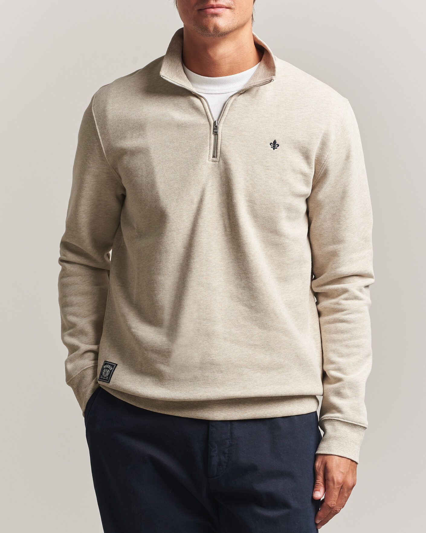 Herre | Gensere | Morris | Brandon Lily Half Zip Khaki