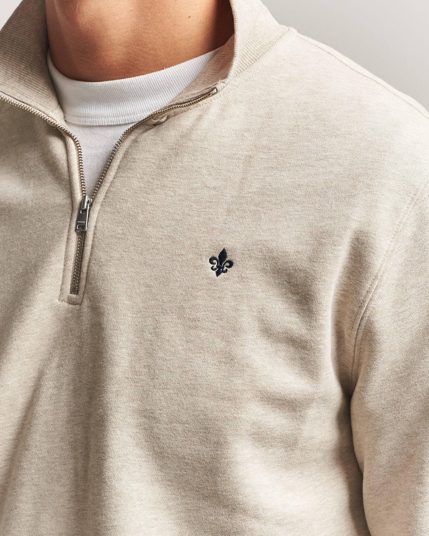 Herre | Gensere | Morris | Brandon Lily Half Zip Khaki