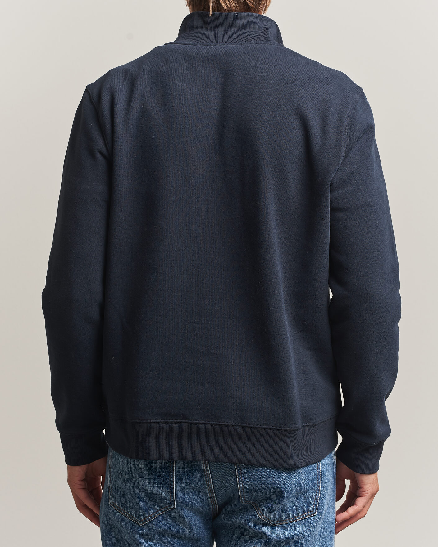 Herre | Gensere | Morris | Brandon Lily Half Zip Old Blue