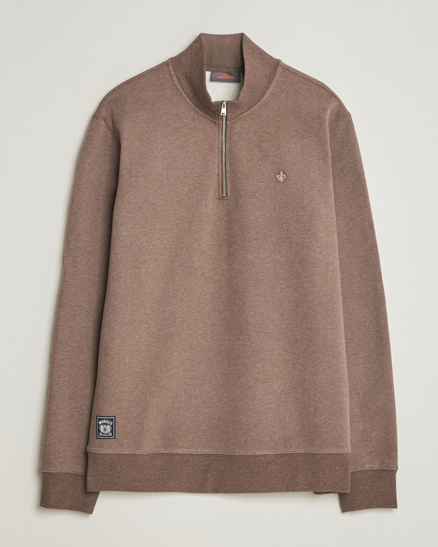 Herre | Gensere | Morris | Brandon Lily Half Zip Brown