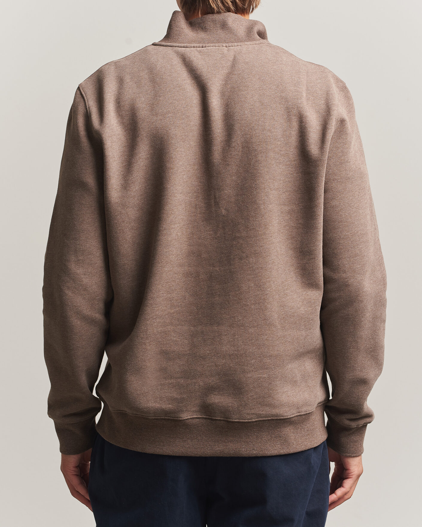 Herre | Gensere | Morris | Brandon Lily Half Zip Brown