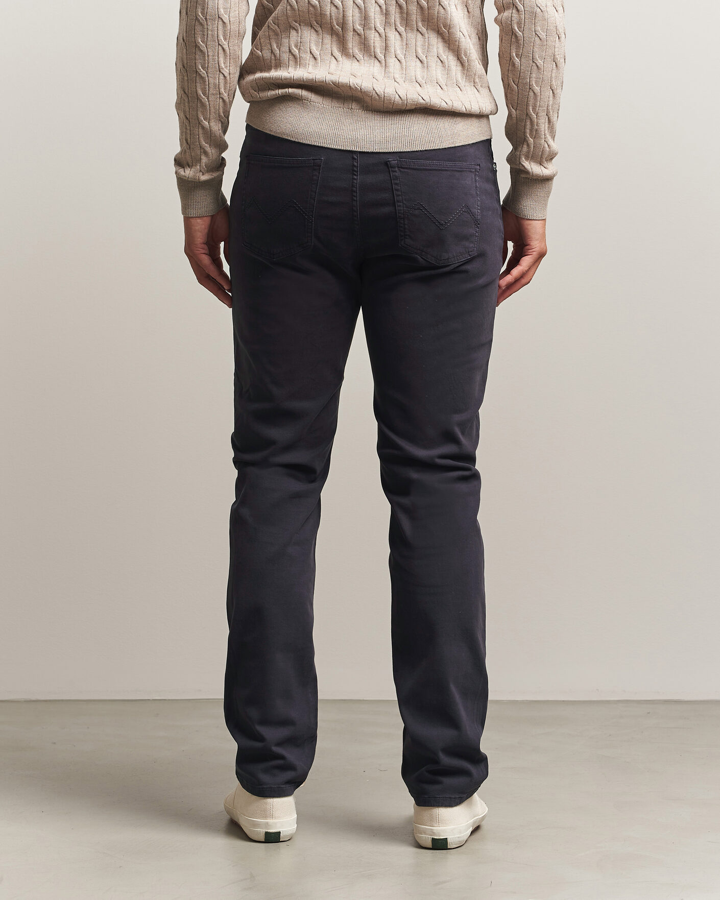 Herre | Bukser | Morris | James Brushed 5-Pocket Pant Blue