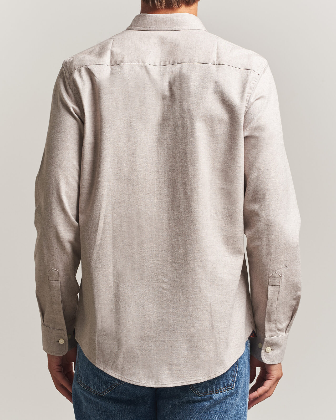 Herre | Skjorter | Morris | Watts Flannel Shirt Khaki