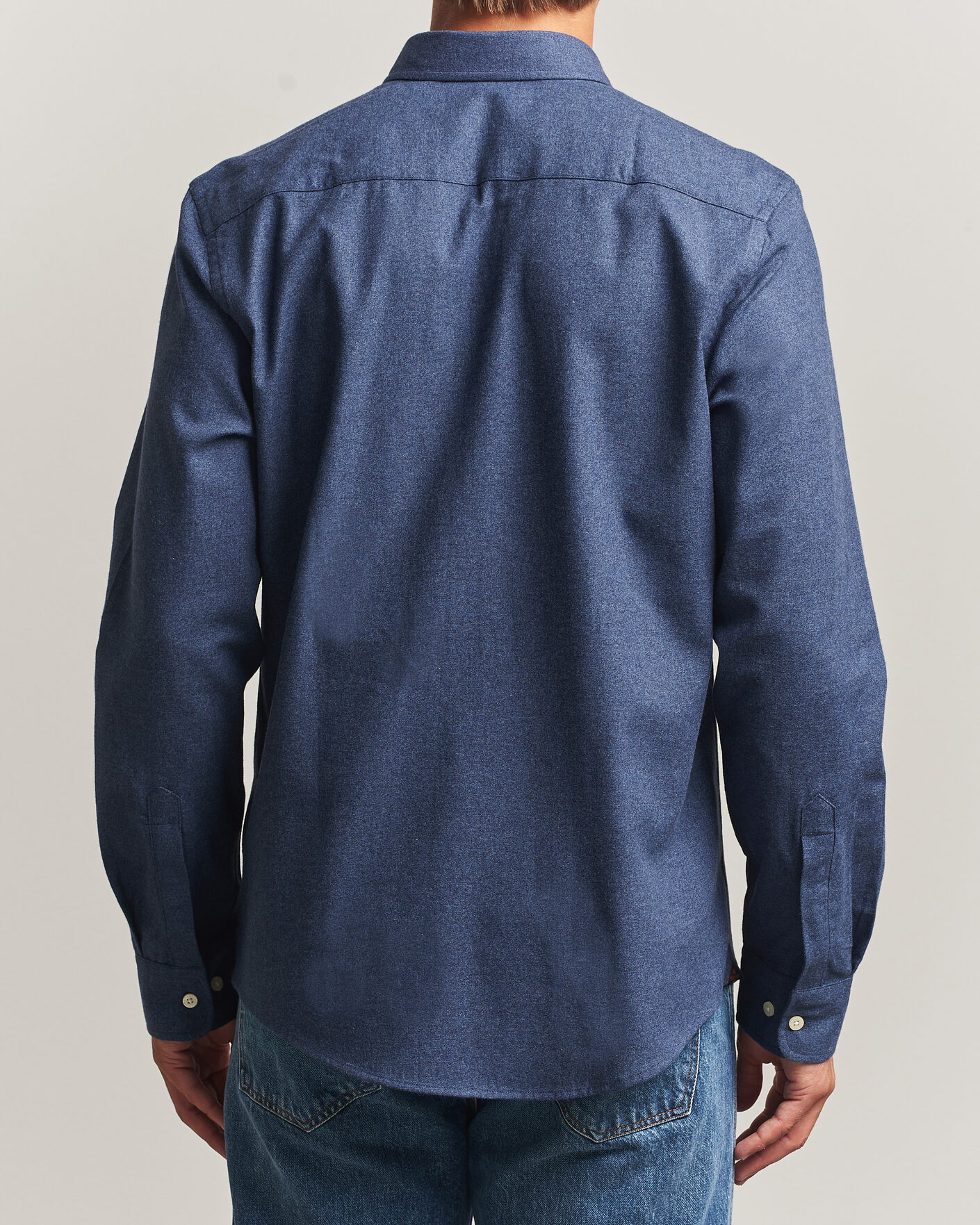 Herre | Skjorter | Morris | Watts Flannel Shirt Navy