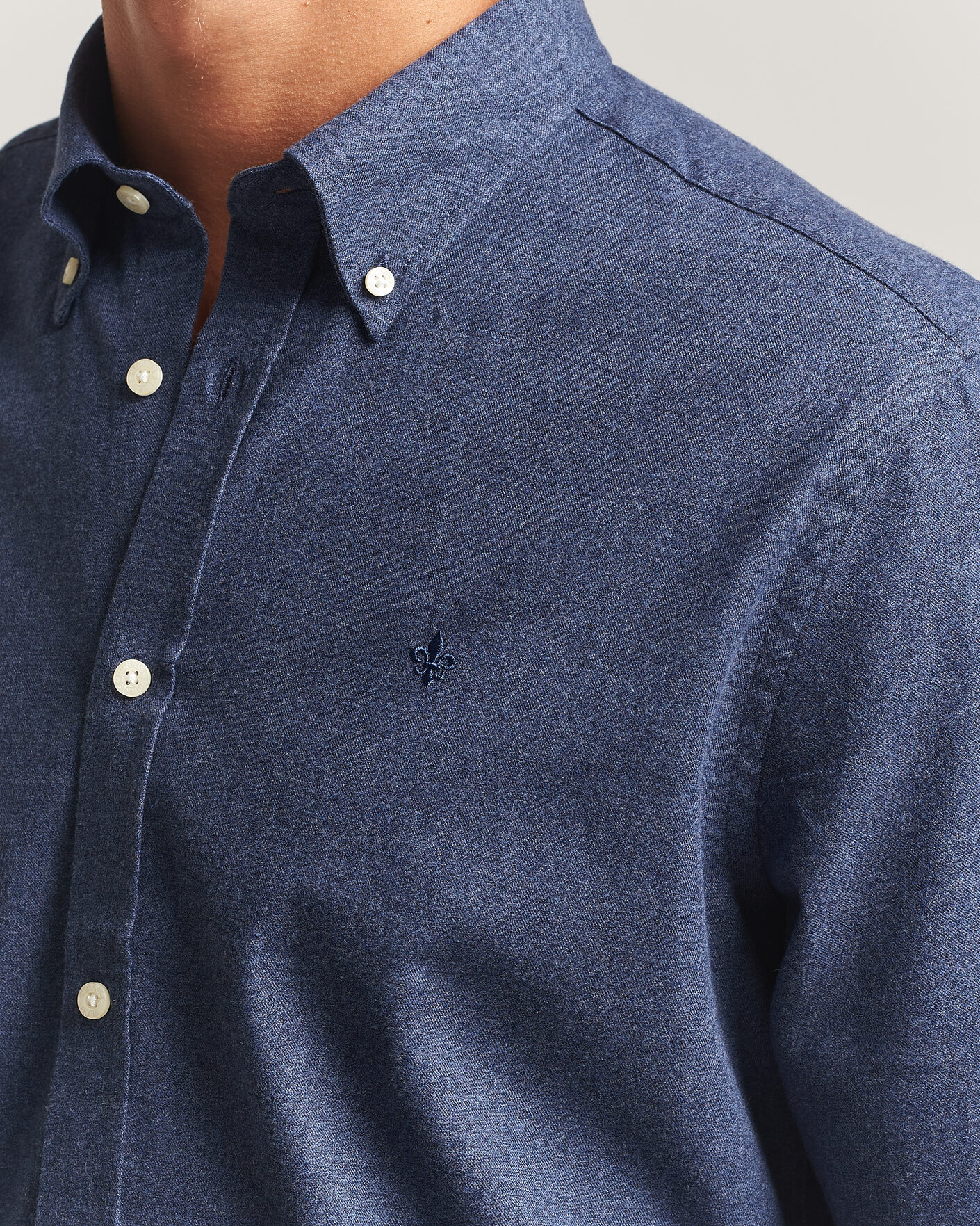 Herre | Skjorter | Morris | Watts Flannel Shirt Navy