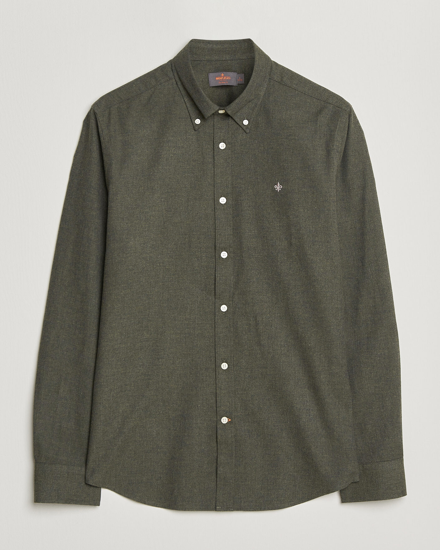 Herre | Skjorter | Morris | Watts Flannel Shirt Olive