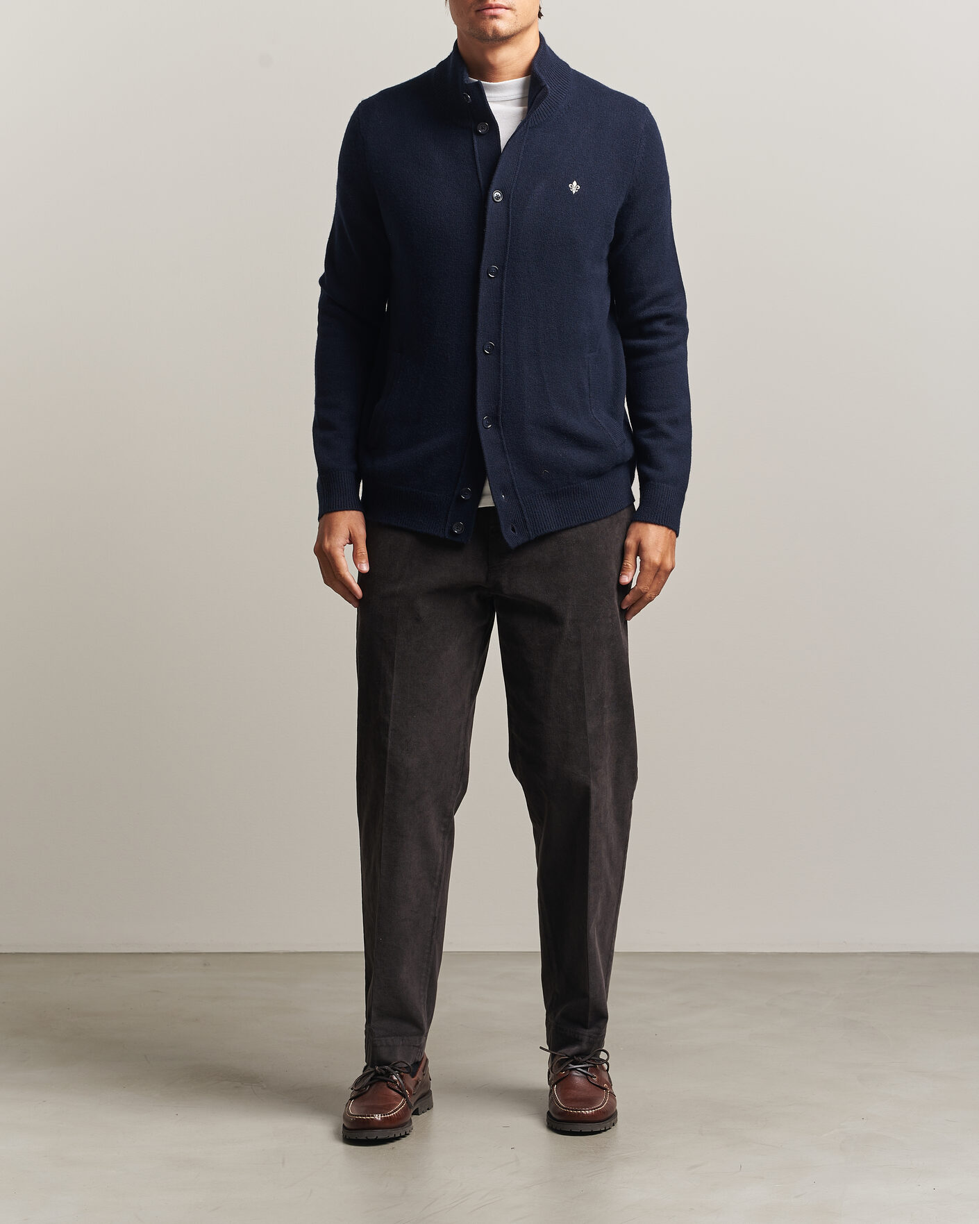 Herre | Gensere | Morris | Hertford Button Cardigan Navy