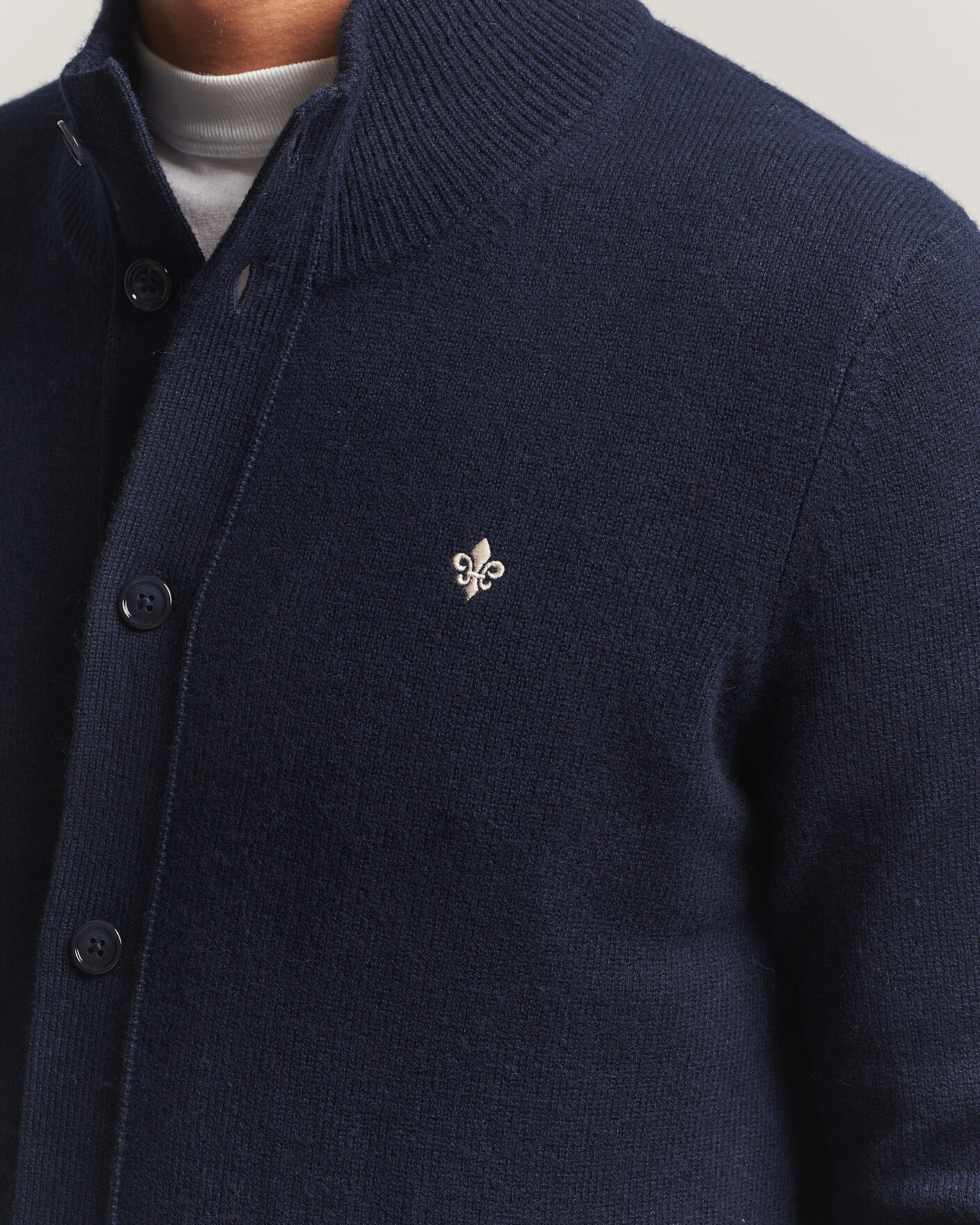 Herre | Gensere | Morris | Hertford Button Cardigan Navy