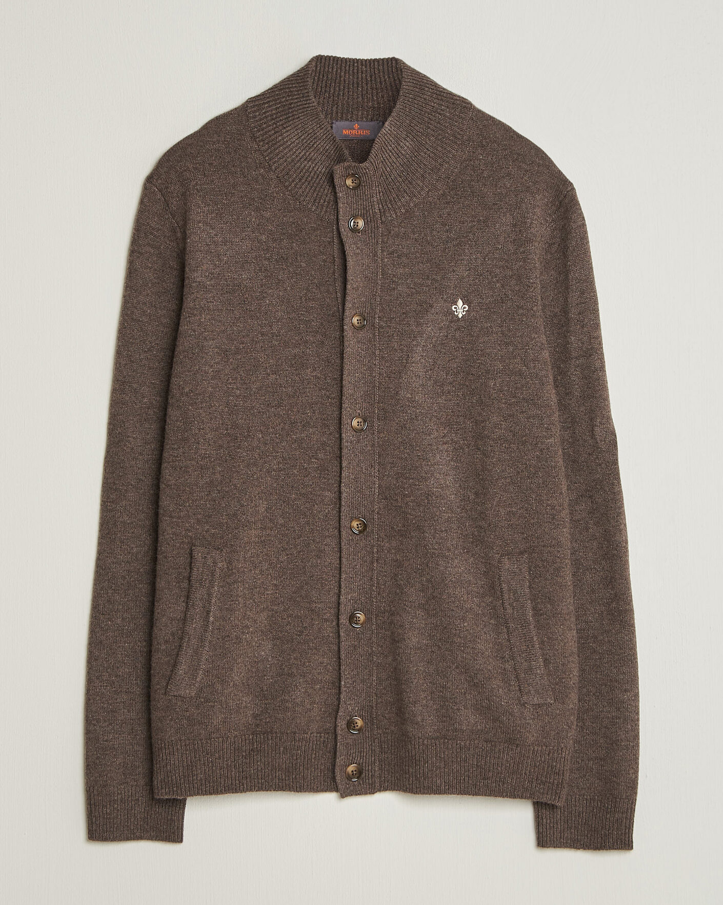 Herre | Gensere | Morris | Hertford Button Cardigan Brown