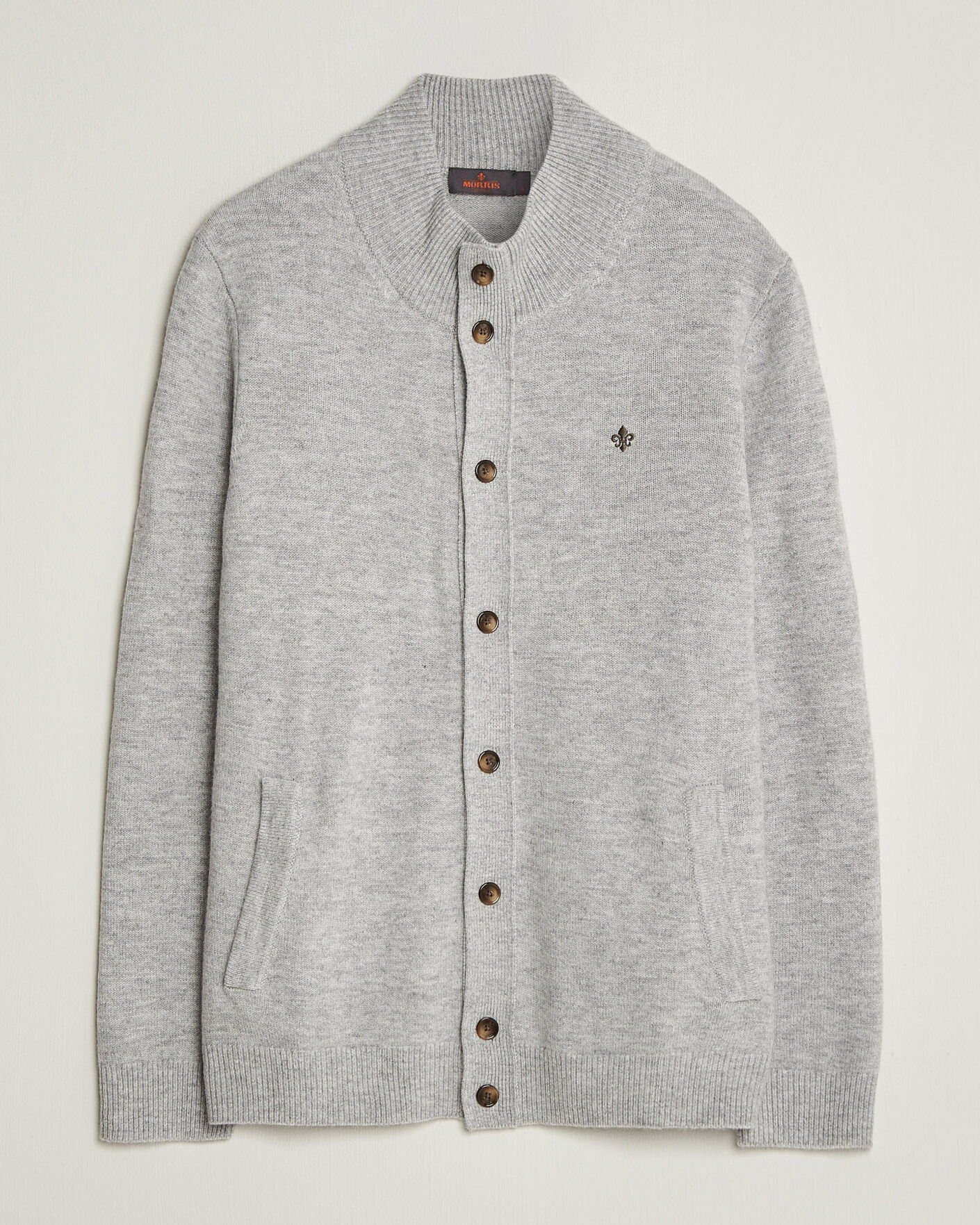 Herre | Gensere | Morris | Hertford Button Cardigan Grey