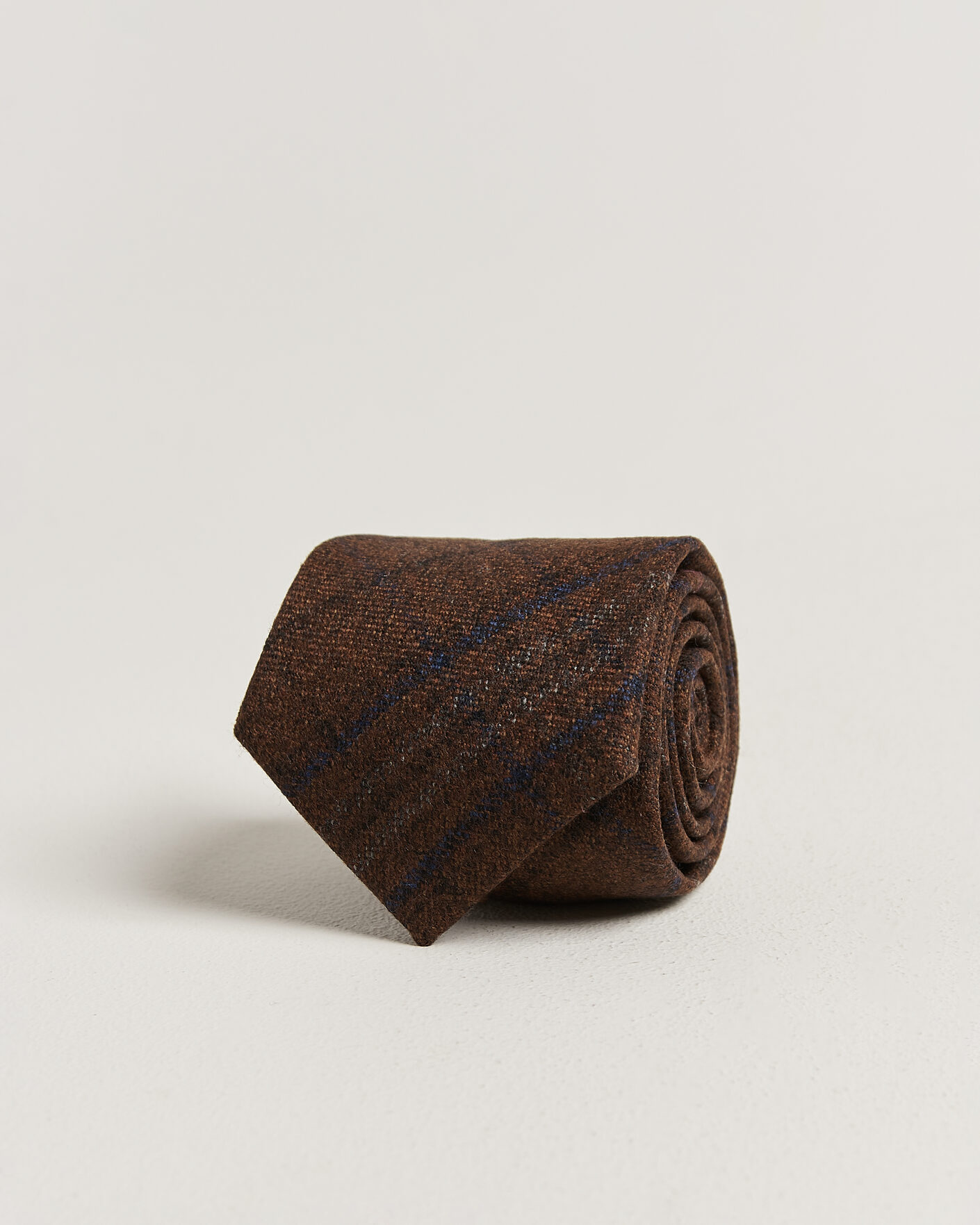 Herre | Slips | Amanda Christensen | Wool Checked 8cm Tie Rust