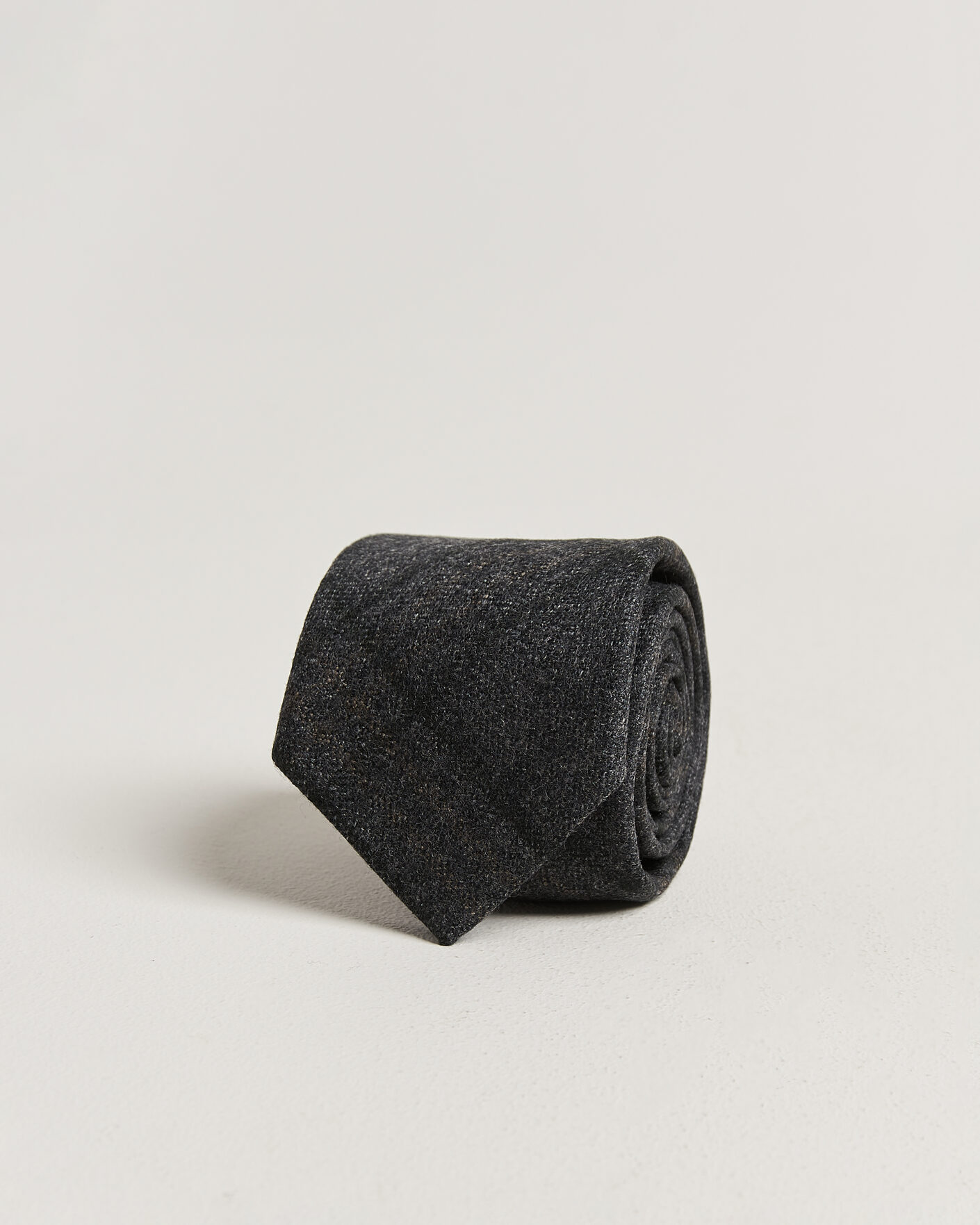 Herre | Slips | Amanda Christensen | Wool Checked 8cm Tie Dark Grey