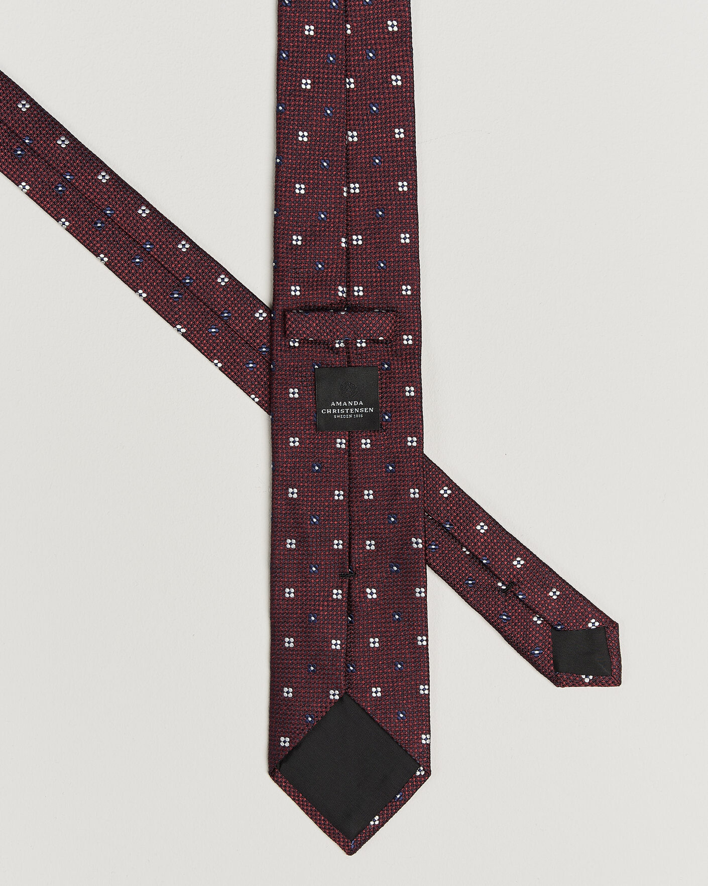 Herre | Slips | Amanda Christensen | Silk Flower 8cm Tie Wine