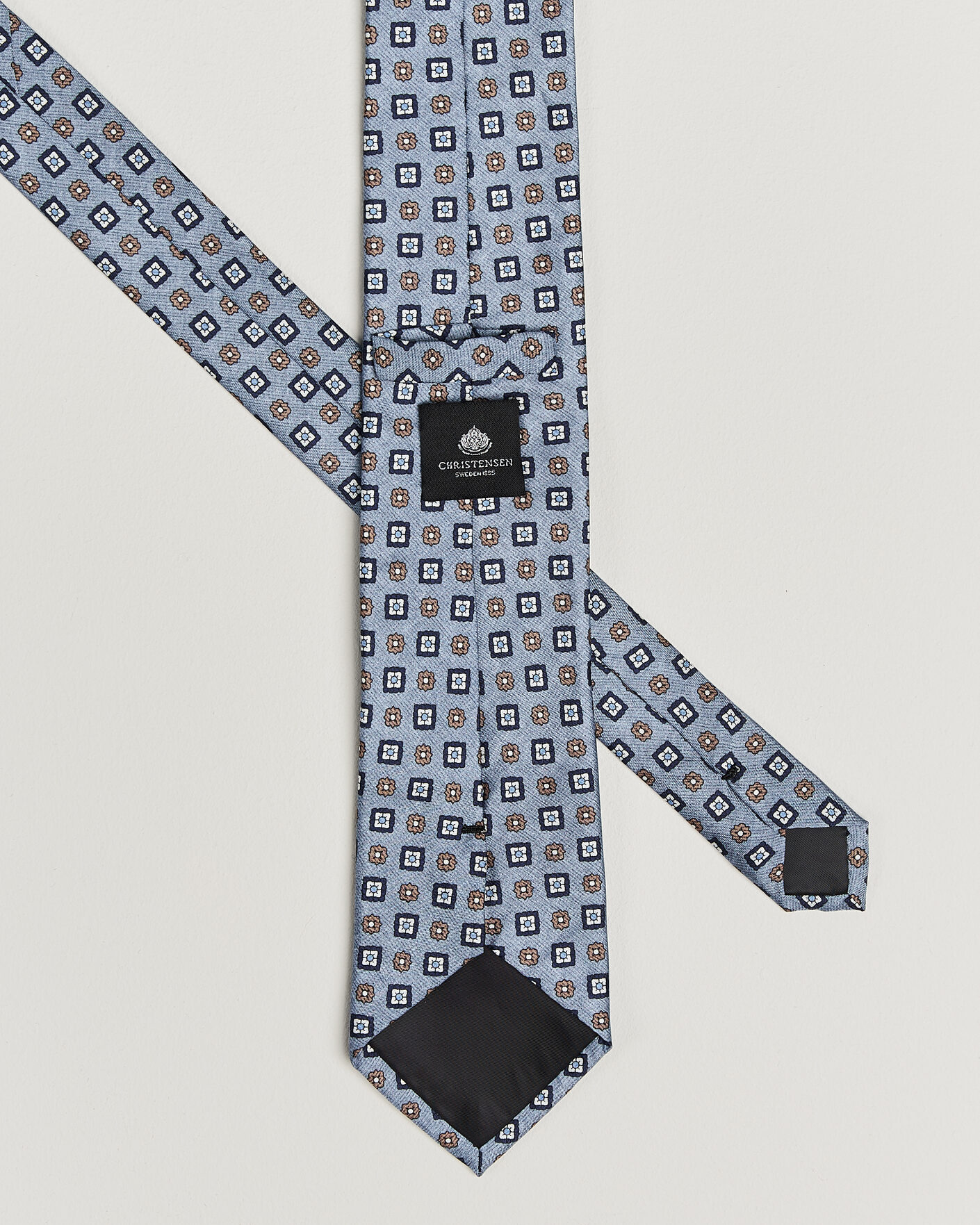 Herre | Slips | Amanda Christensen | Box Set Silk 8 cm Tie And Pocket Square Sky Blue