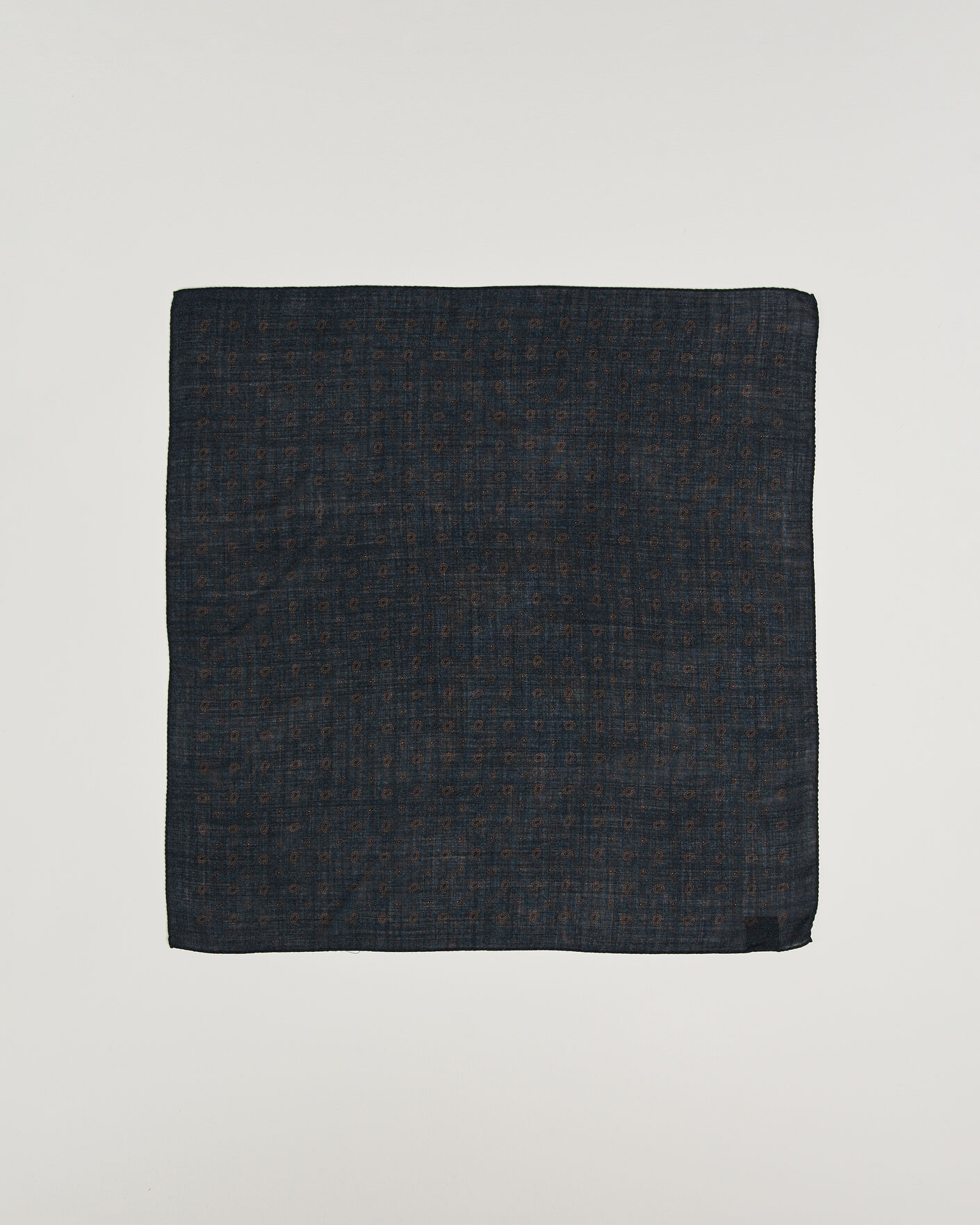 Herre | Scarves | Amanda Christensen | Wool Printed Paisley Bandana Navy