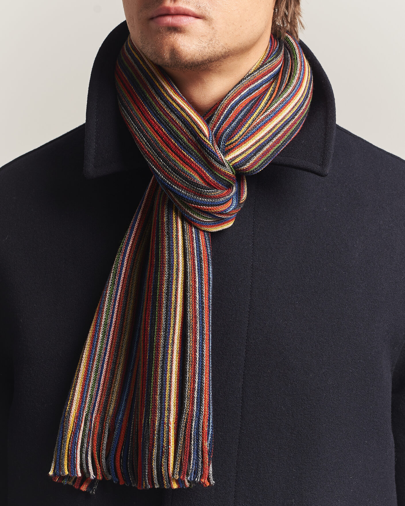 Herre | Skjerf | Amanda Christensen | Wool Striped Scarf Multi