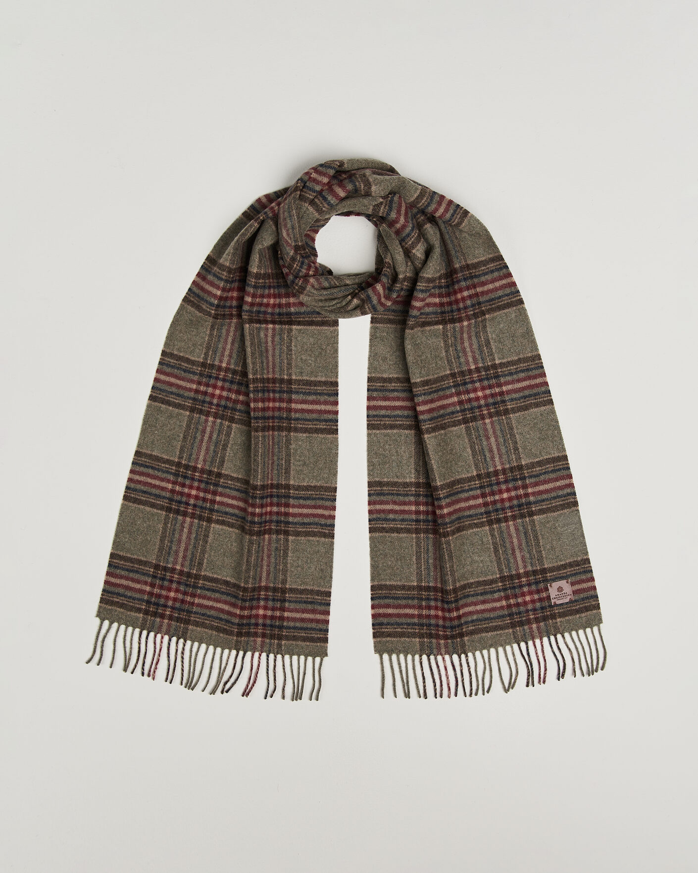 Herre | Skjerf | Amanda Christensen | Wool Check Scarf Green