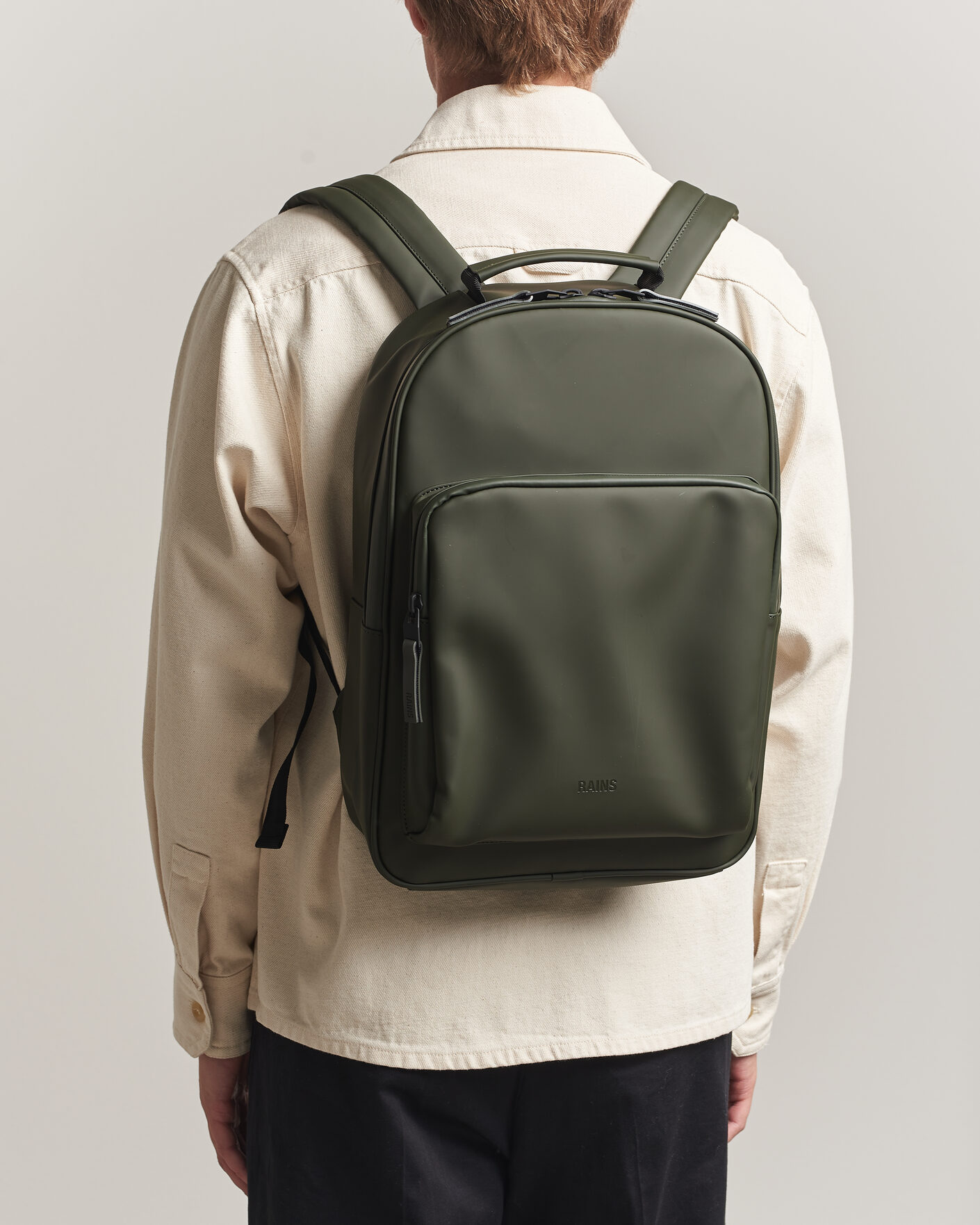 Herre | Vesker | RAINS | Book Daypack Backpack Green