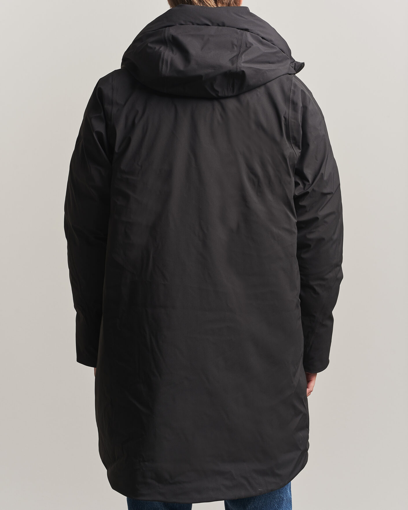 Herre | Jakker | RAINS | Sarna Long Puffer Jacket Black