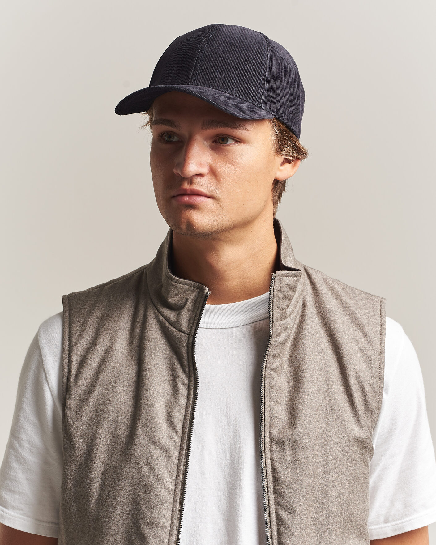 Herre | Hatter og capser | Varsity Headwear | Corduroy Baseball Cap Asfalto Grey