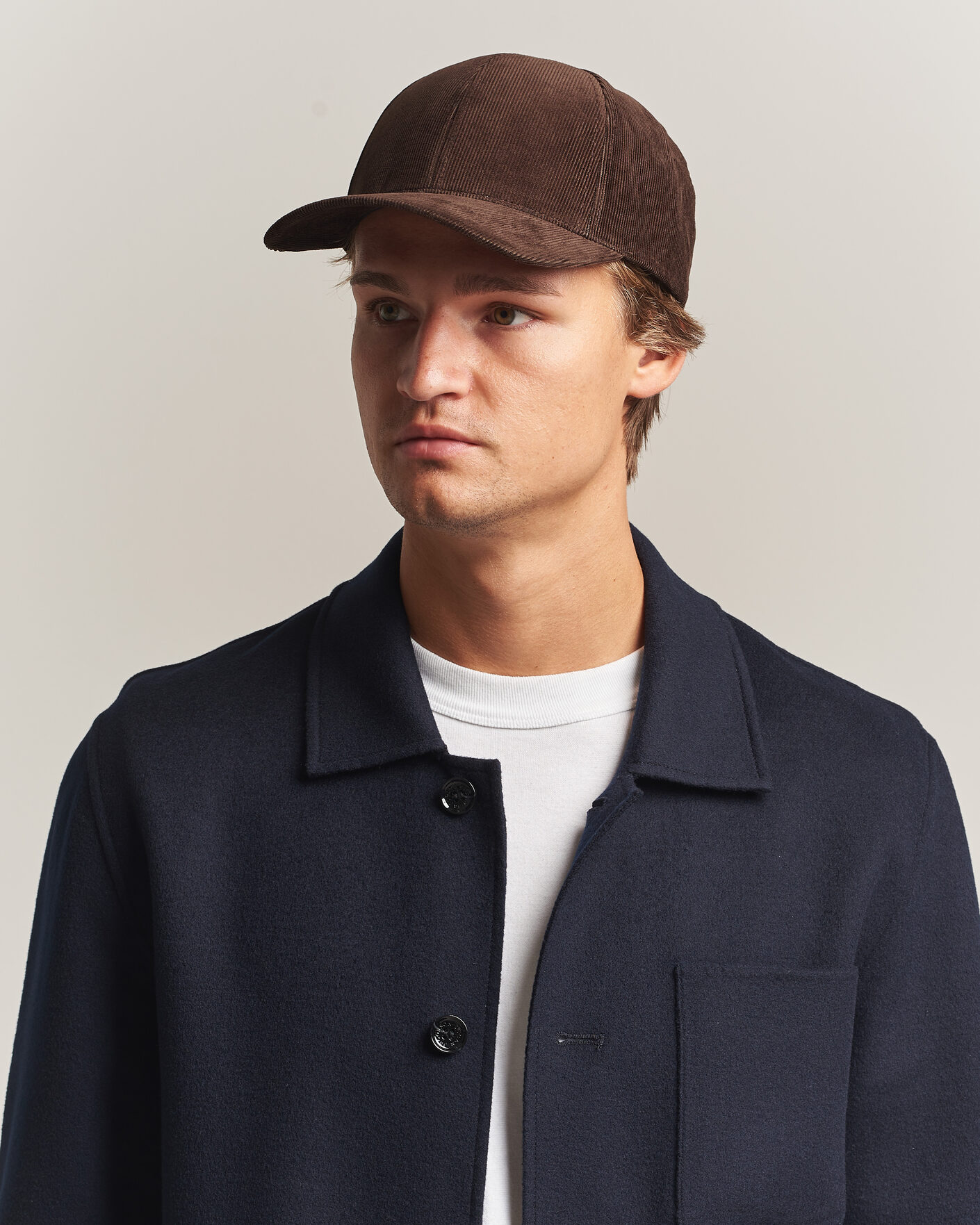 Herre | Hatter og capser | Varsity Headwear | Corduroy Baseball Cap Mocha Brown