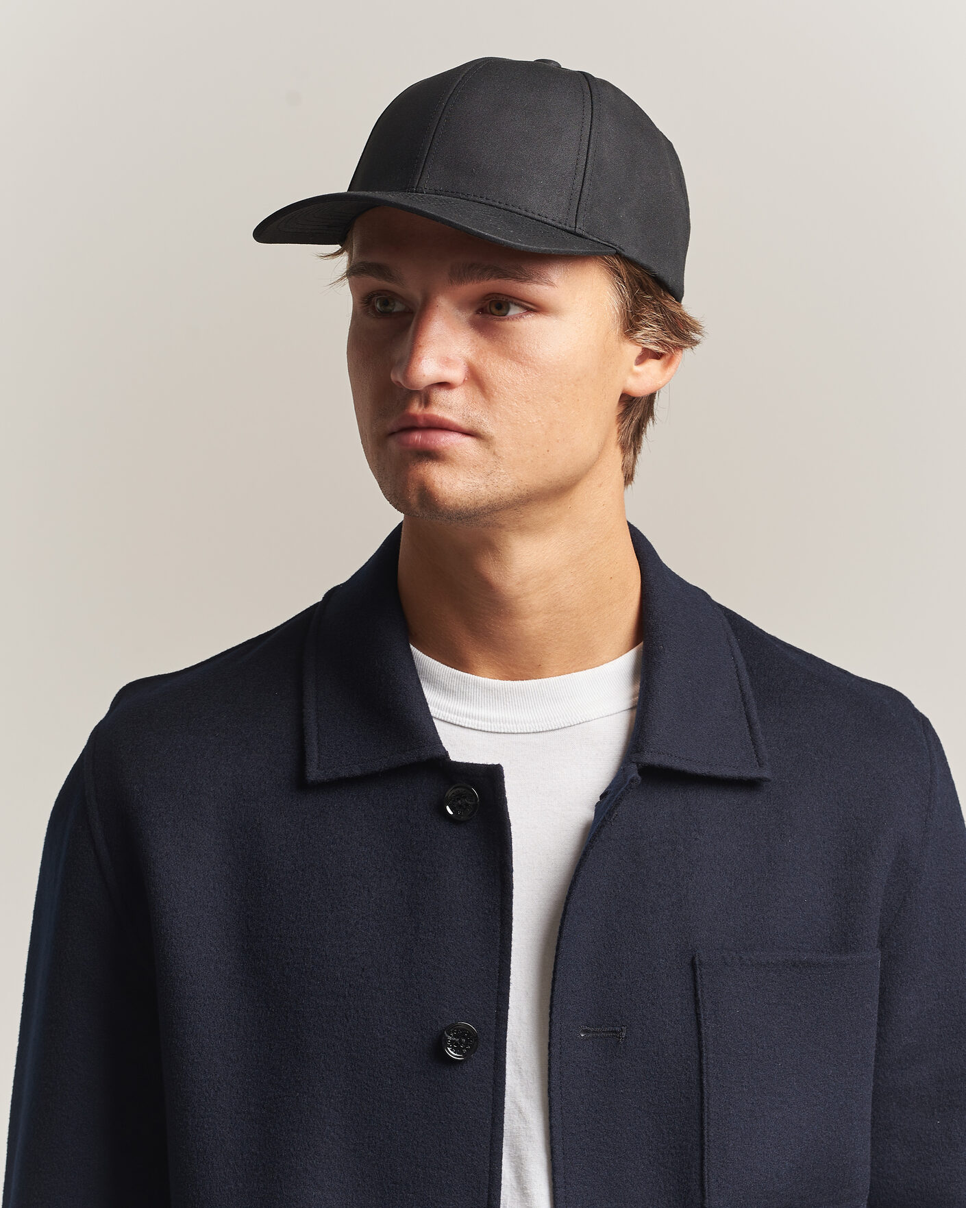 Herre | Hatter og capser | Varsity Headwear | Oilskin Baseball Cap Black
