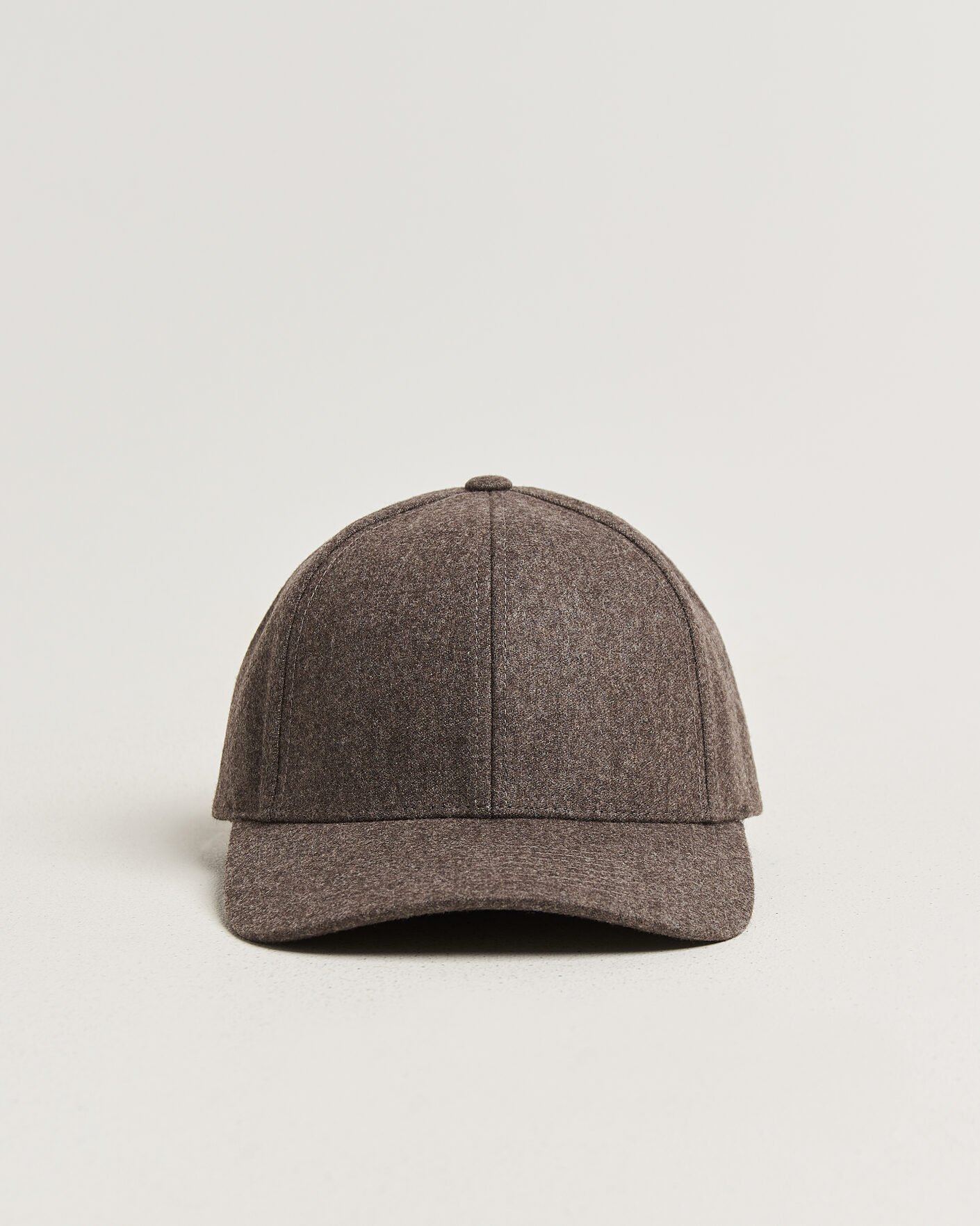 Herre | Hatter og capser | Varsity Headwear | Merino Wool Baseball Cap Taupe Brown
