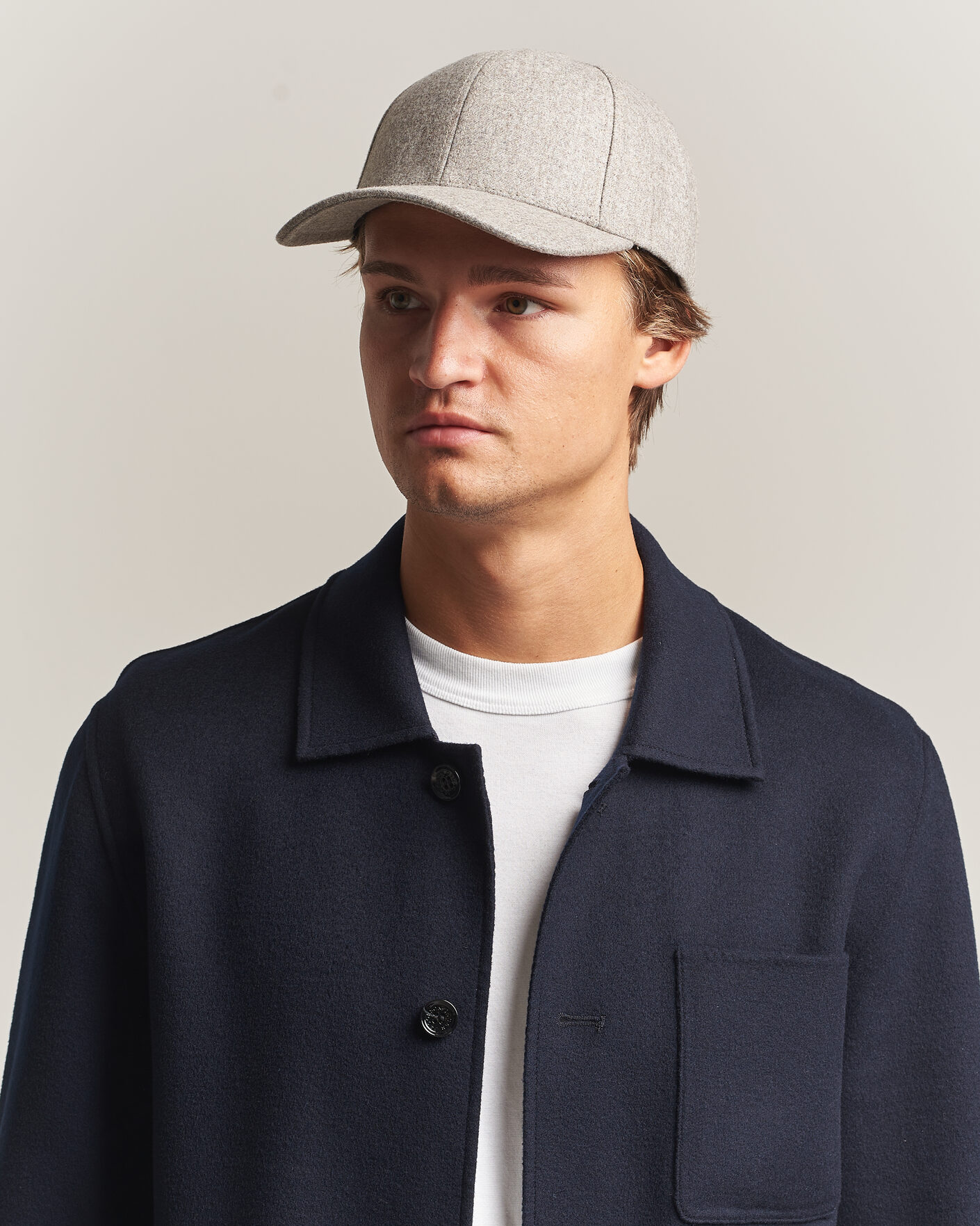Herre | Hatter og capser | Varsity Headwear | Merino Wool Baseball Cap Umber Beige