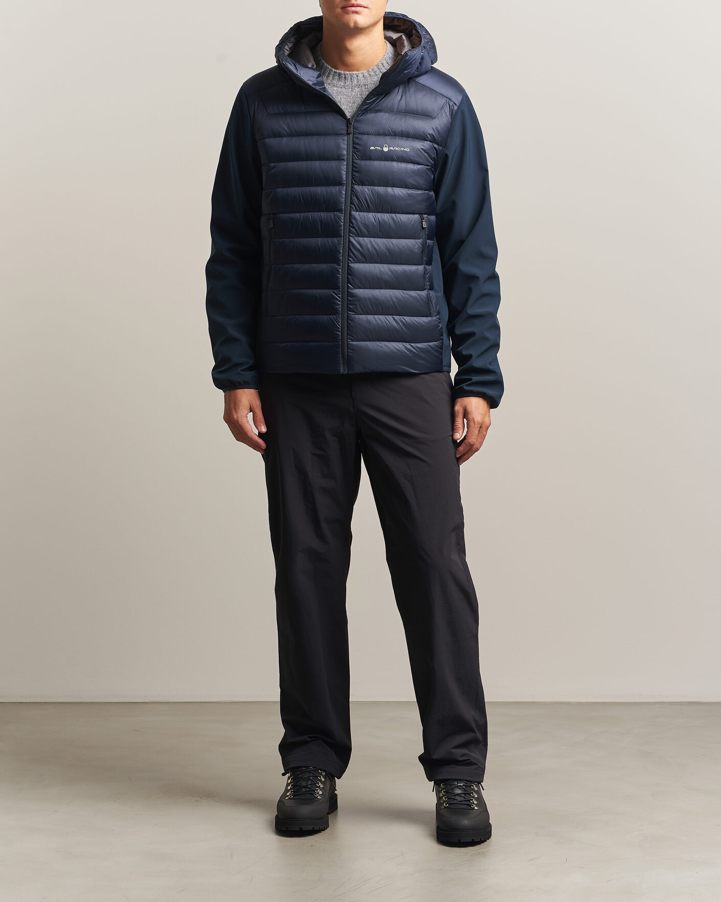Herre | Jakker | Sail Racing | Spray Down Hooded Hybrid Jacket Dark Navy