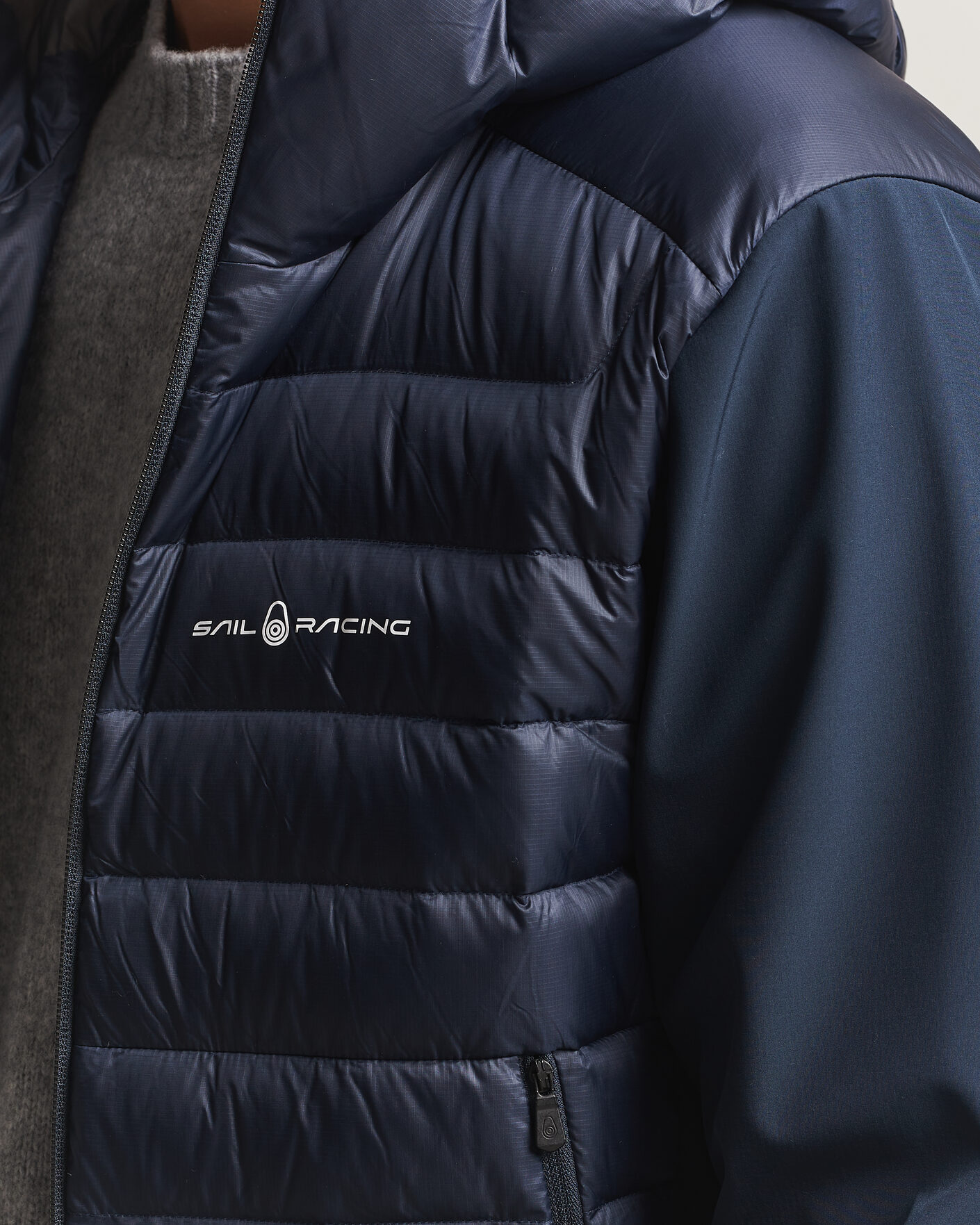 Herre | Jakker | Sail Racing | Spray Down Hooded Hybrid Jacket Dark Navy