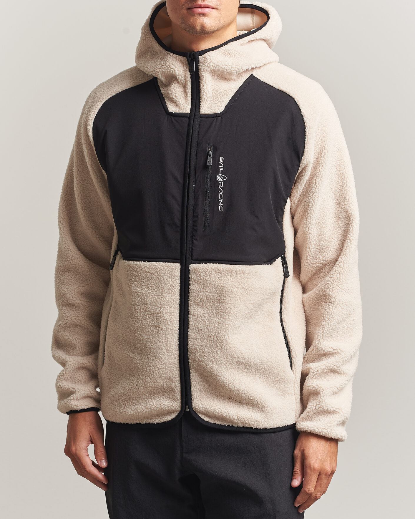 Herre | Gensere | Sail Racing | Patrol Pile Full Zip Hoodie Ivory