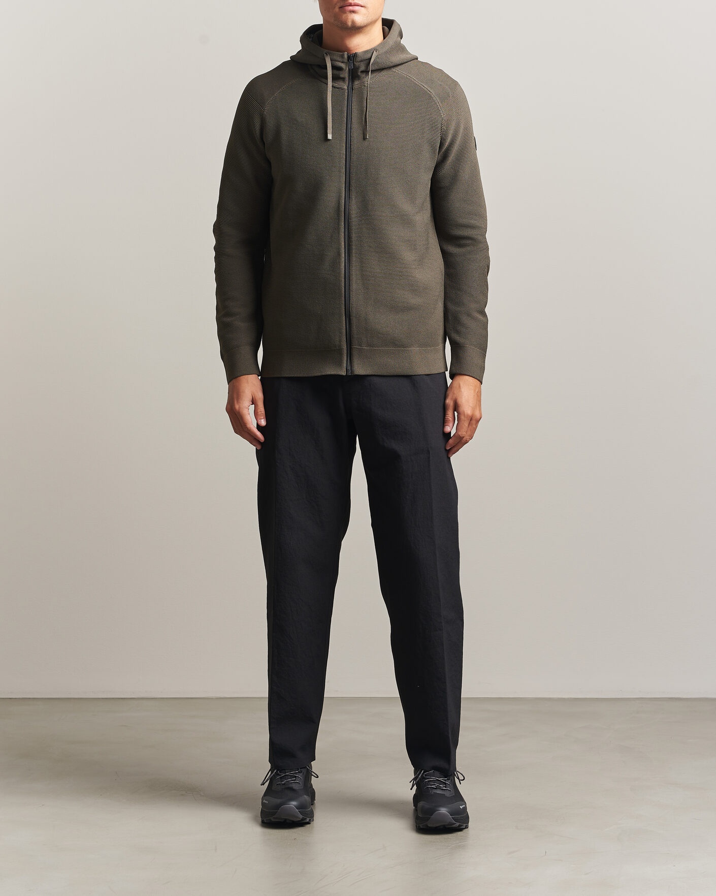 Herre | Gensere | Sail Racing | Element Seamless Full Zip Hoodie Mud Green