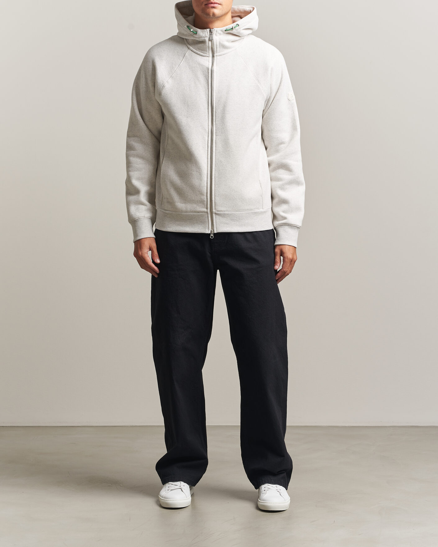 Herre | Gensere | Sail Racing | Flow Full Zip Hoodie Light Grey Melange