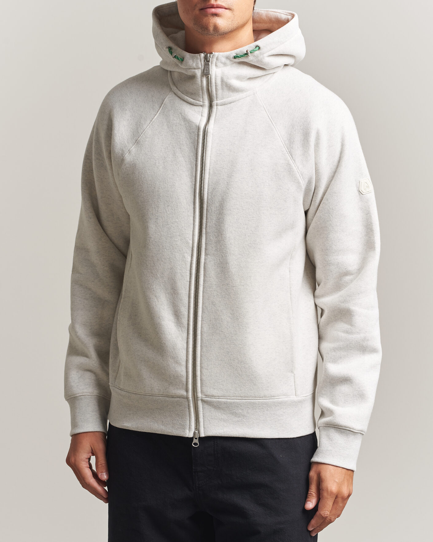 Herre | Gensere | Sail Racing | Flow Full Zip Hoodie Light Grey Melange