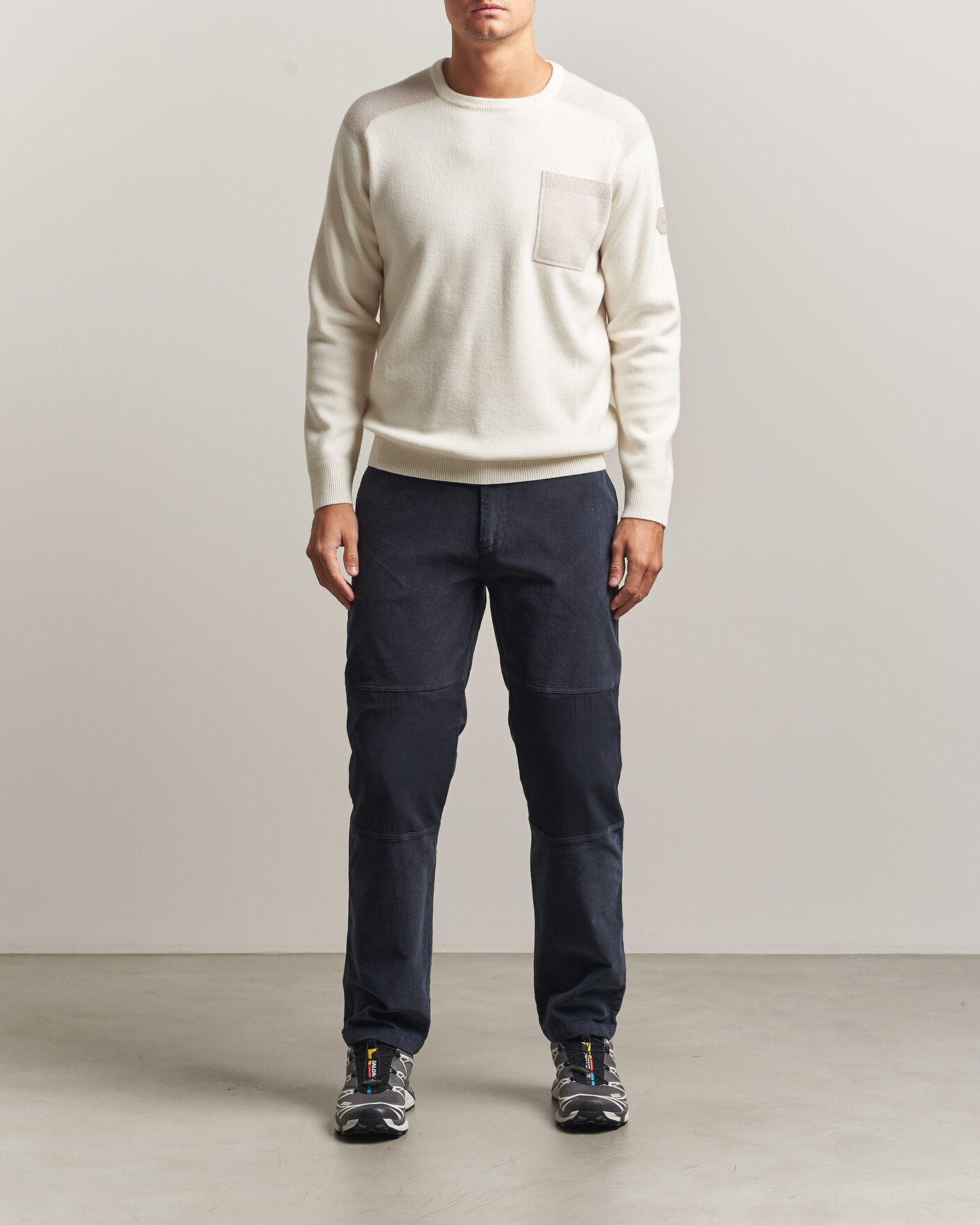 Herre | Gensere | Sail Racing | Spine Wool Knitted Sweater Off White
