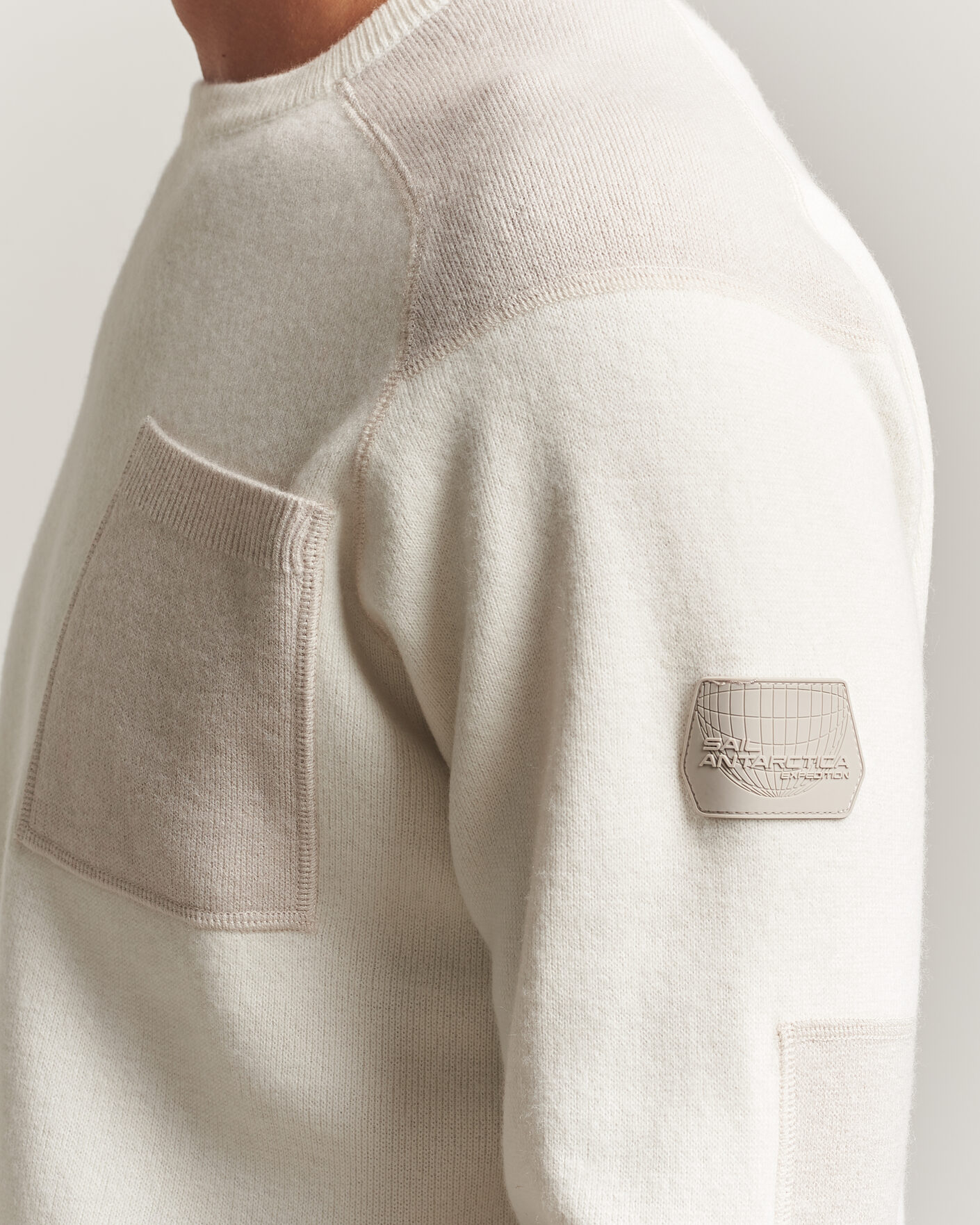 Herre | Gensere | Sail Racing | Spine Wool Knitted Sweater Off White
