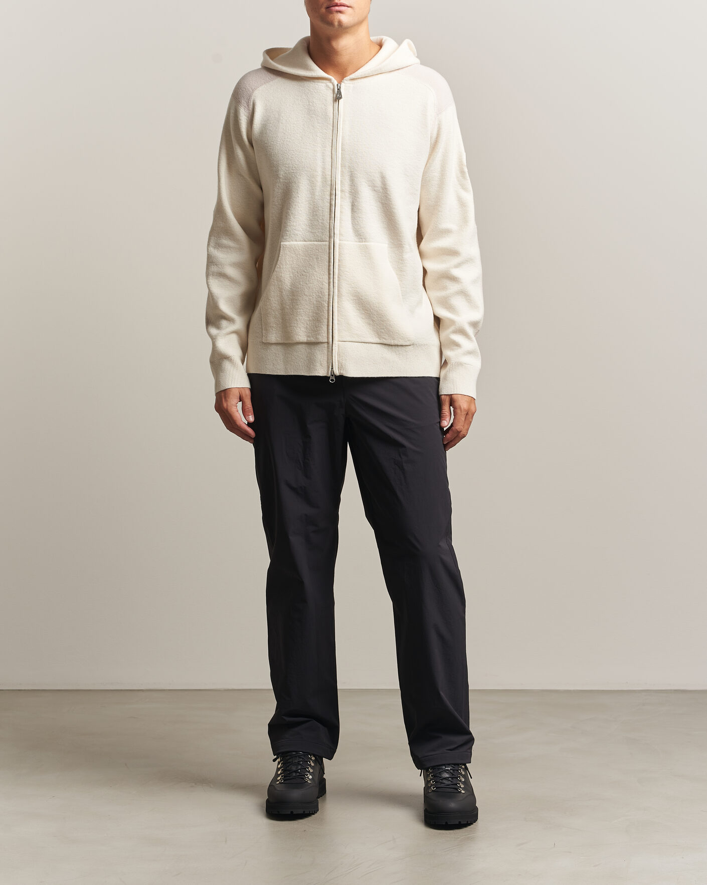 Herre | Gensere | Sail Racing | Spine Wool Knitted Full Zip Hoodie Off White
