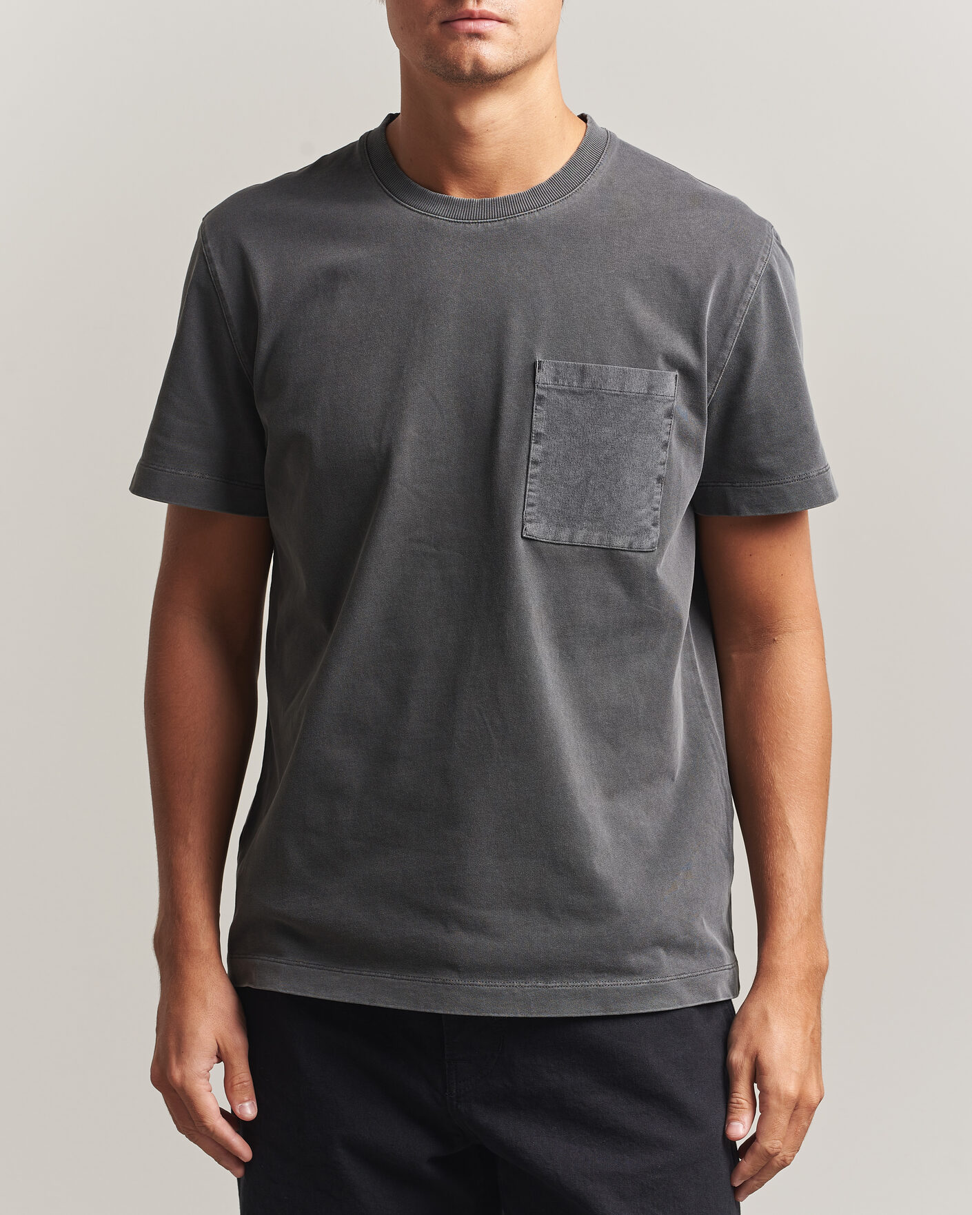 Herre | T-Shirts | Sail Racing | Grinder Corduroy T-Shirt Asphalt