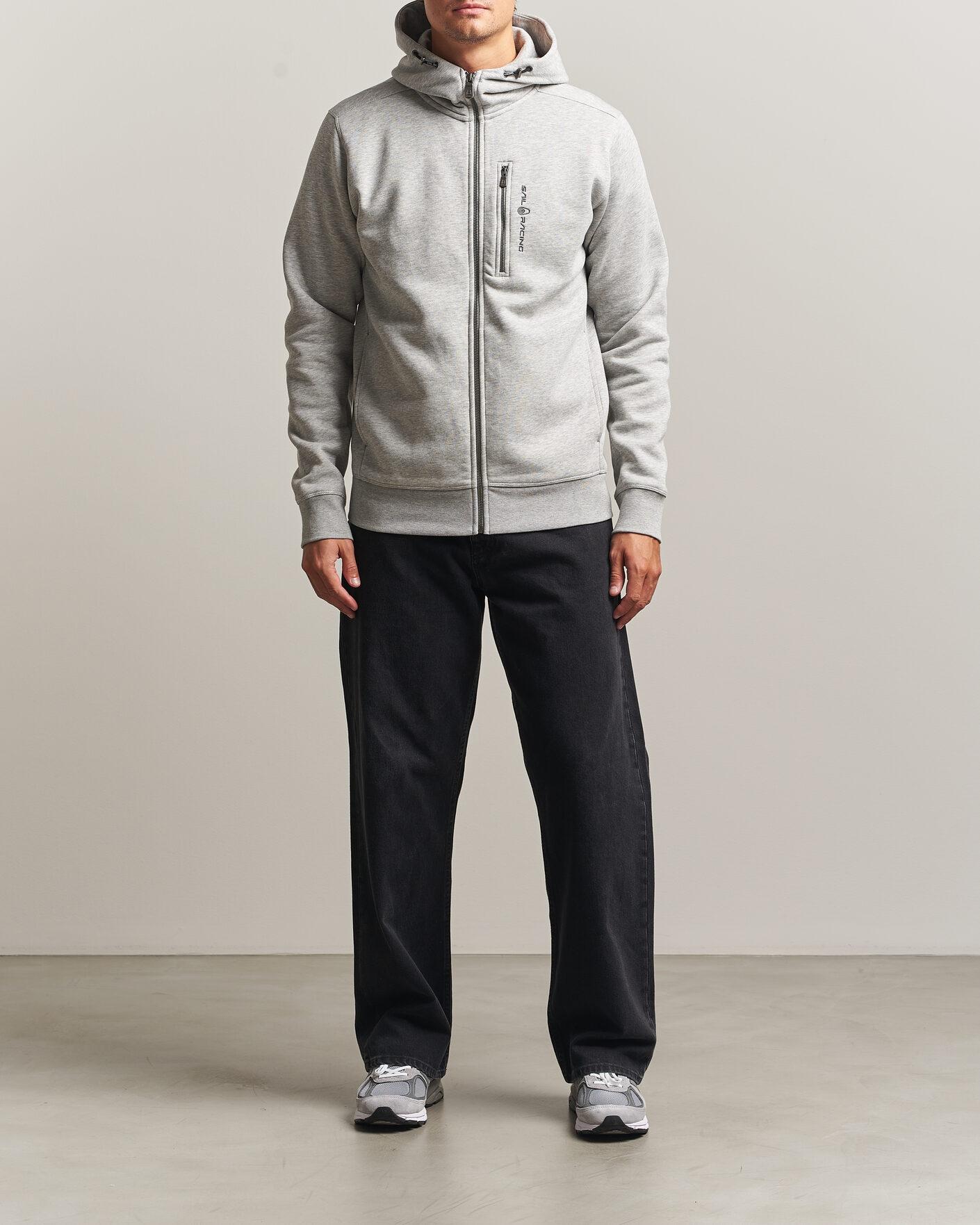 Herre | Gensere | Sail Racing | Bowman Full Zip Hoodie Grey Melnage
