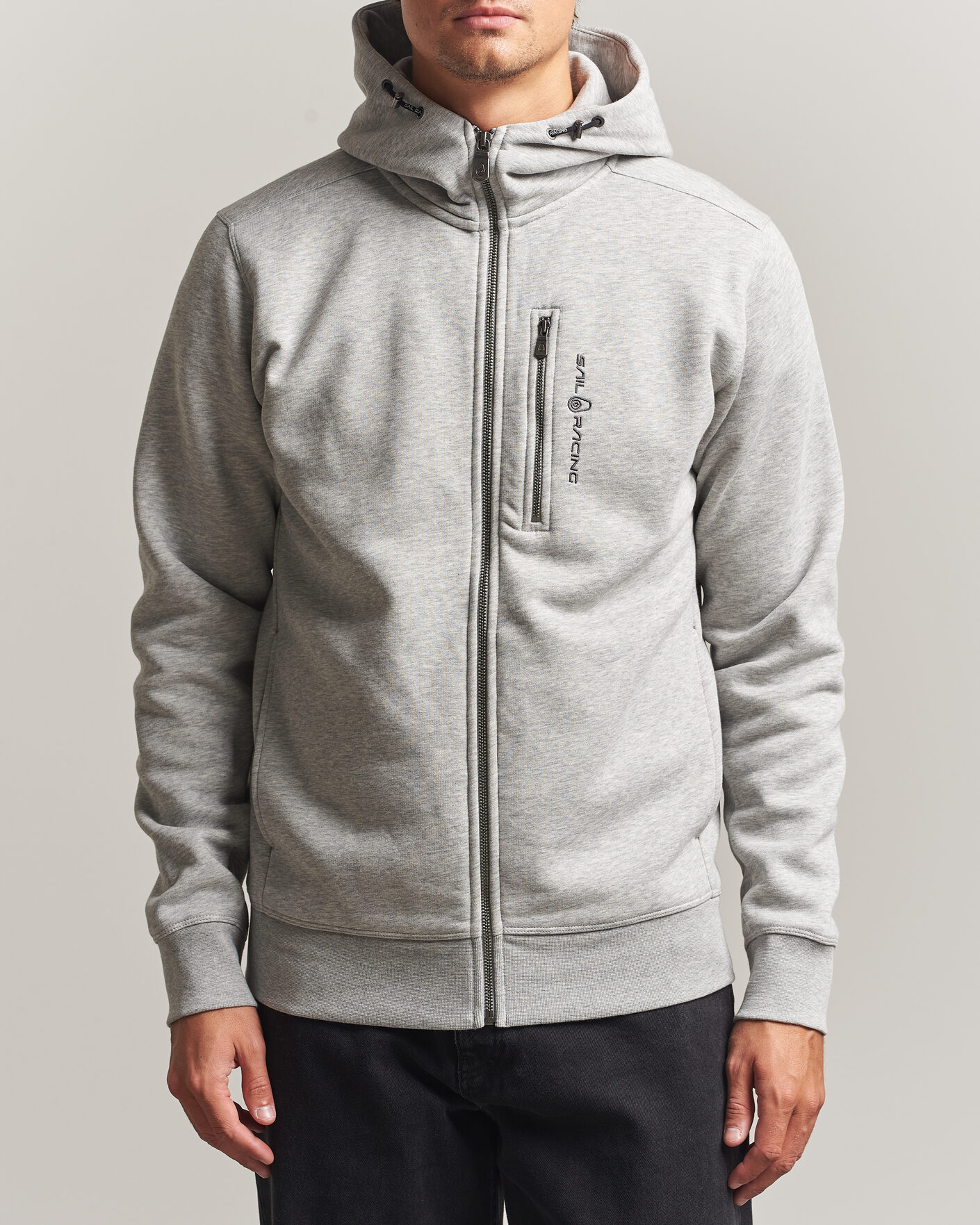 Herre | Gensere | Sail Racing | Bowman Full Zip Hoodie Grey Melnage