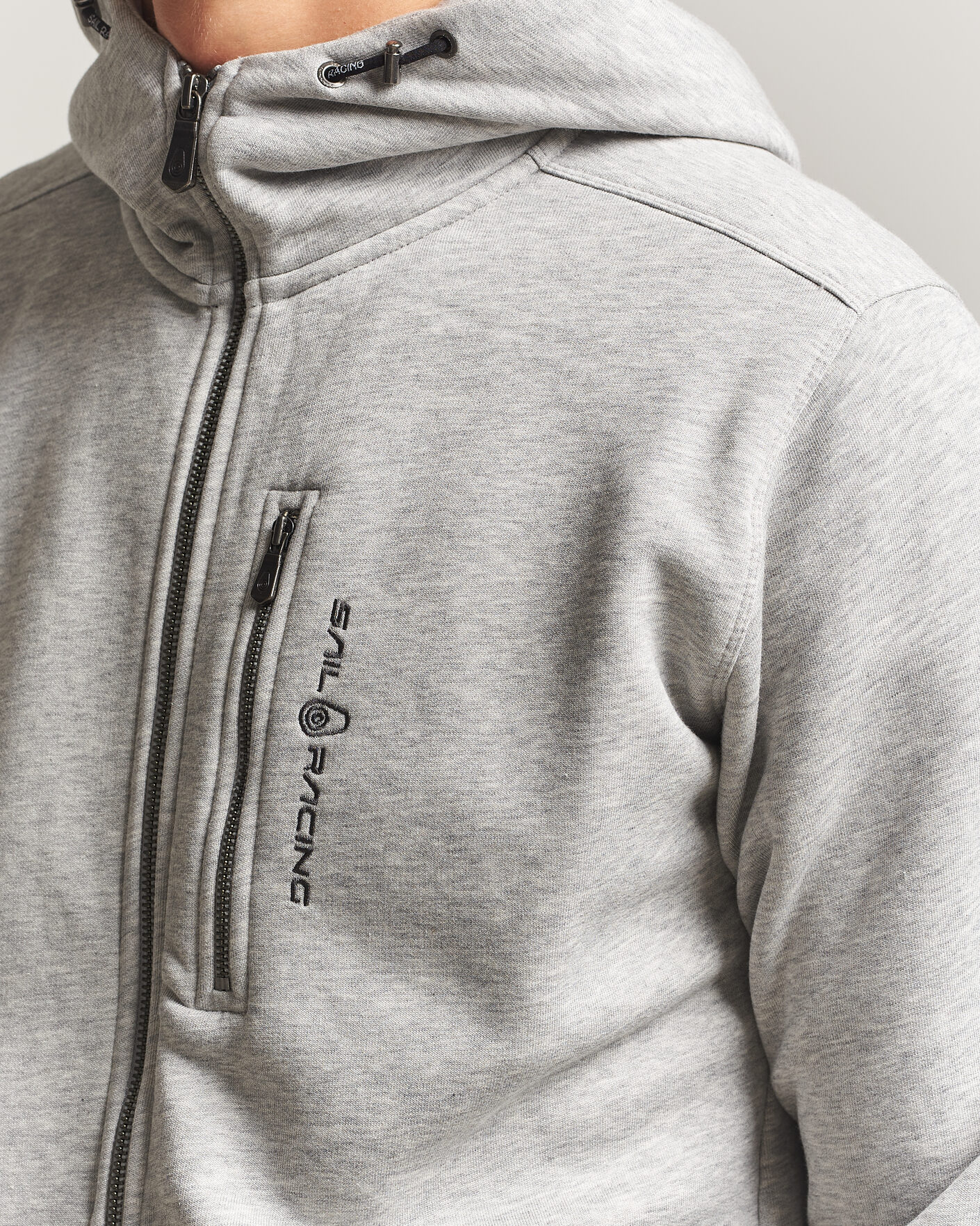 Herre | Gensere | Sail Racing | Bowman Full Zip Hoodie Grey Melnage