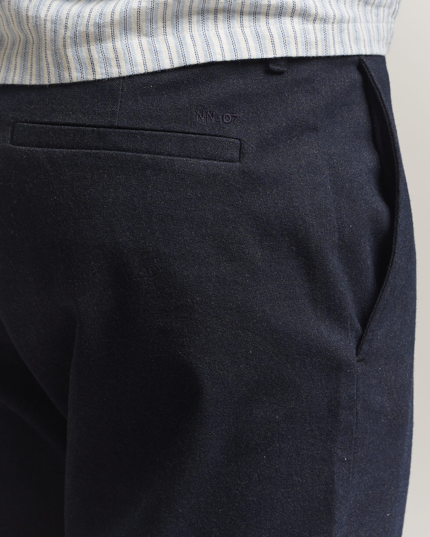 Herre | Bukser | NN07 | Aden Brushed Cotton Trousers Deep Navy