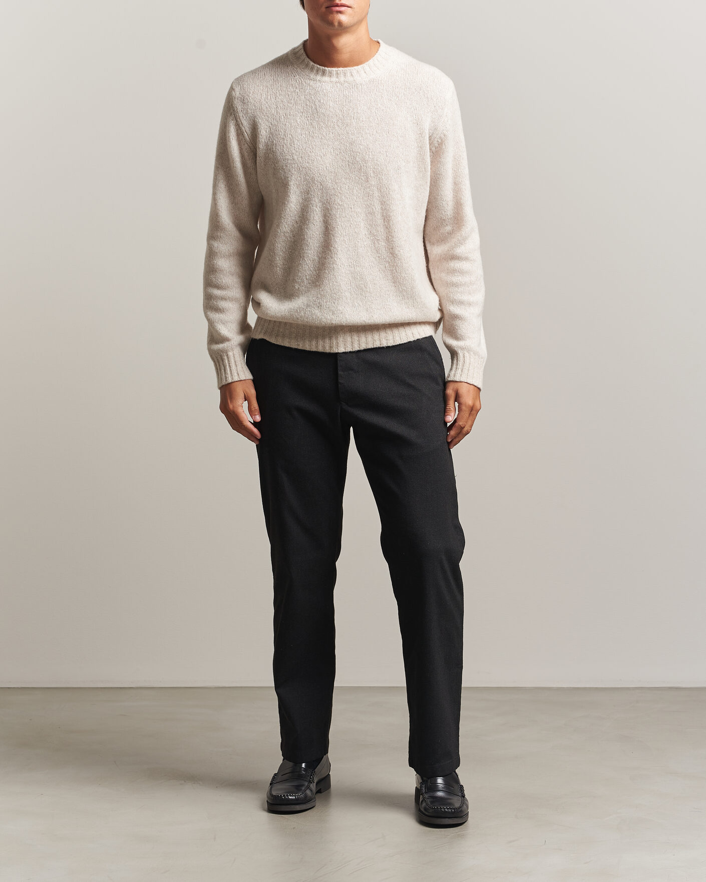 Herre | Bukser | NN07 | Aden Brushed Cotton Trousers Black Multi