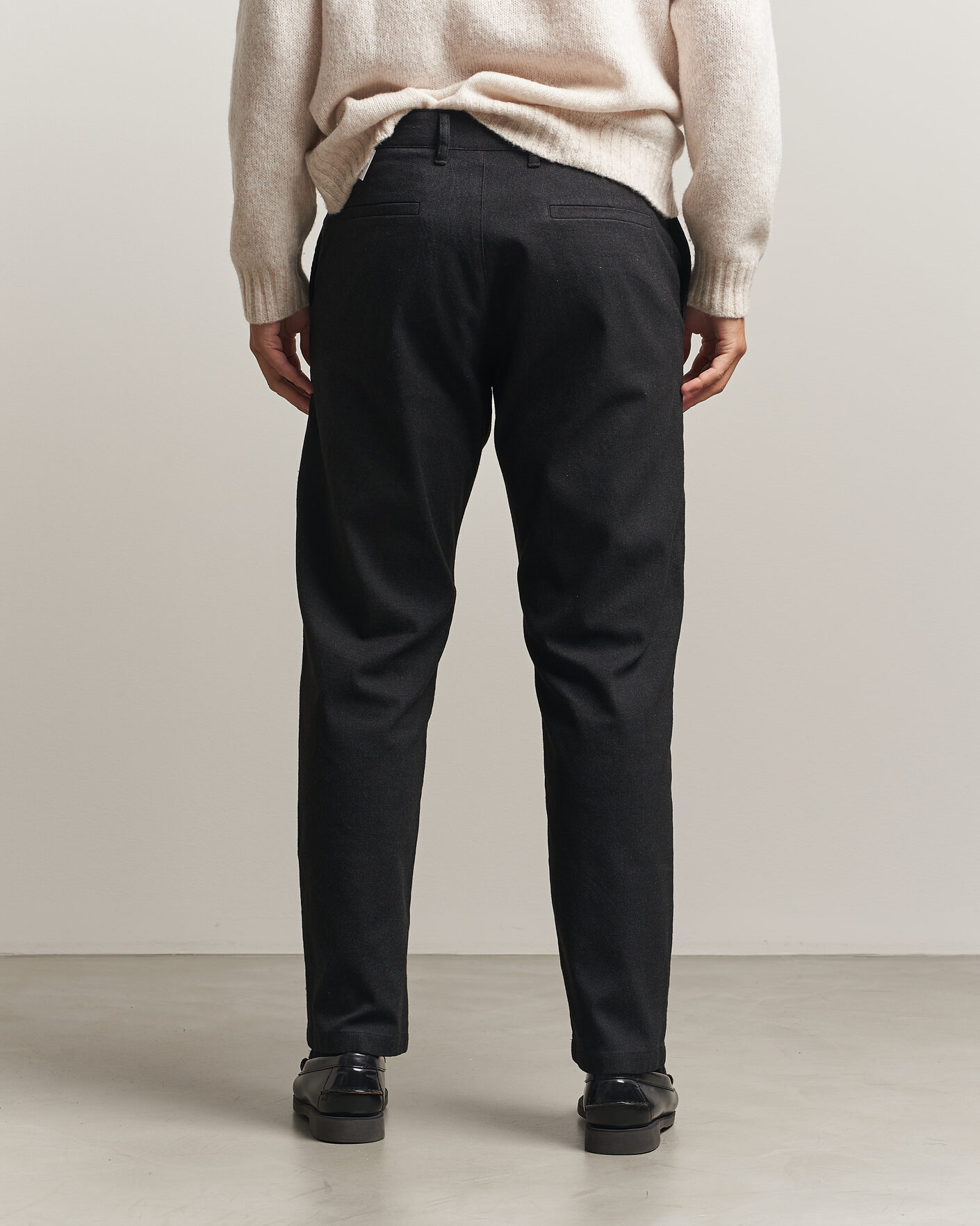 Herre | Bukser | NN07 | Aden Brushed Cotton Trousers Black Multi